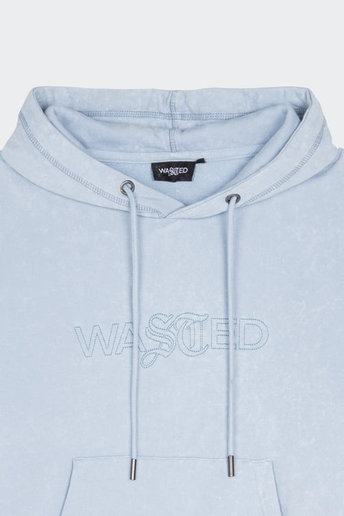 WASTED Hoodie Bleu