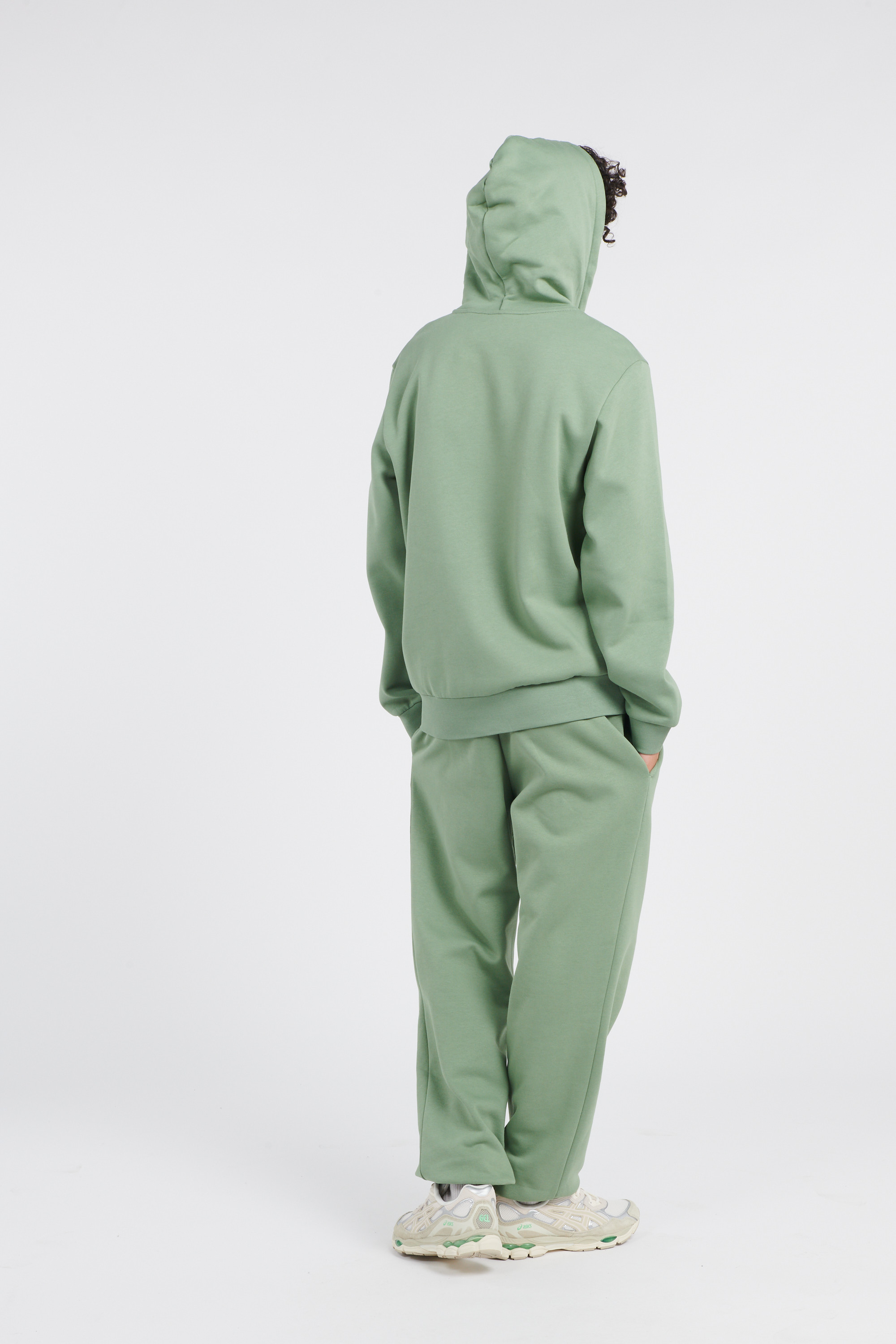 Hoodie zippé Vert
