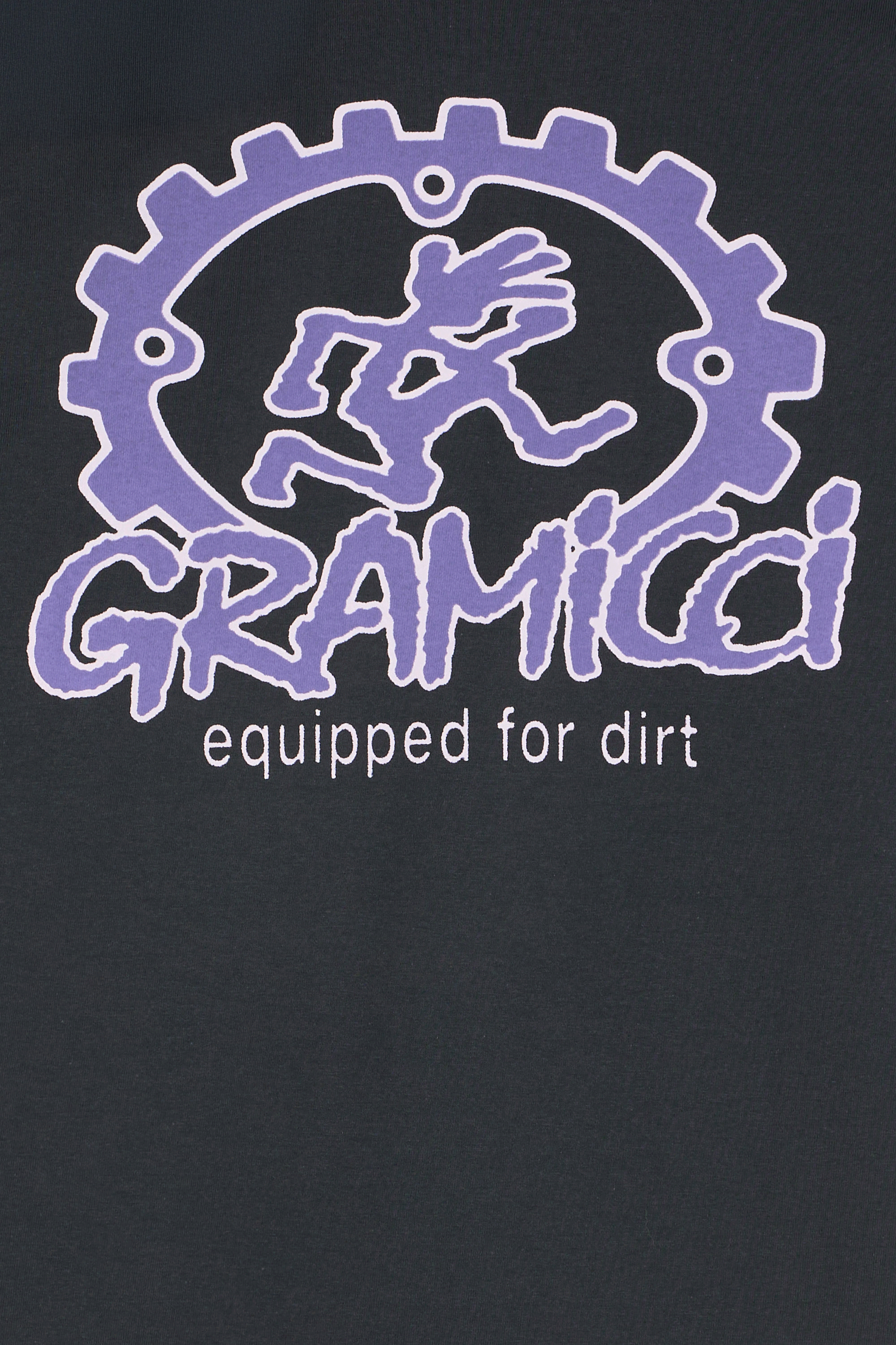 Regular-fit round-neck cotton T-shirt Black