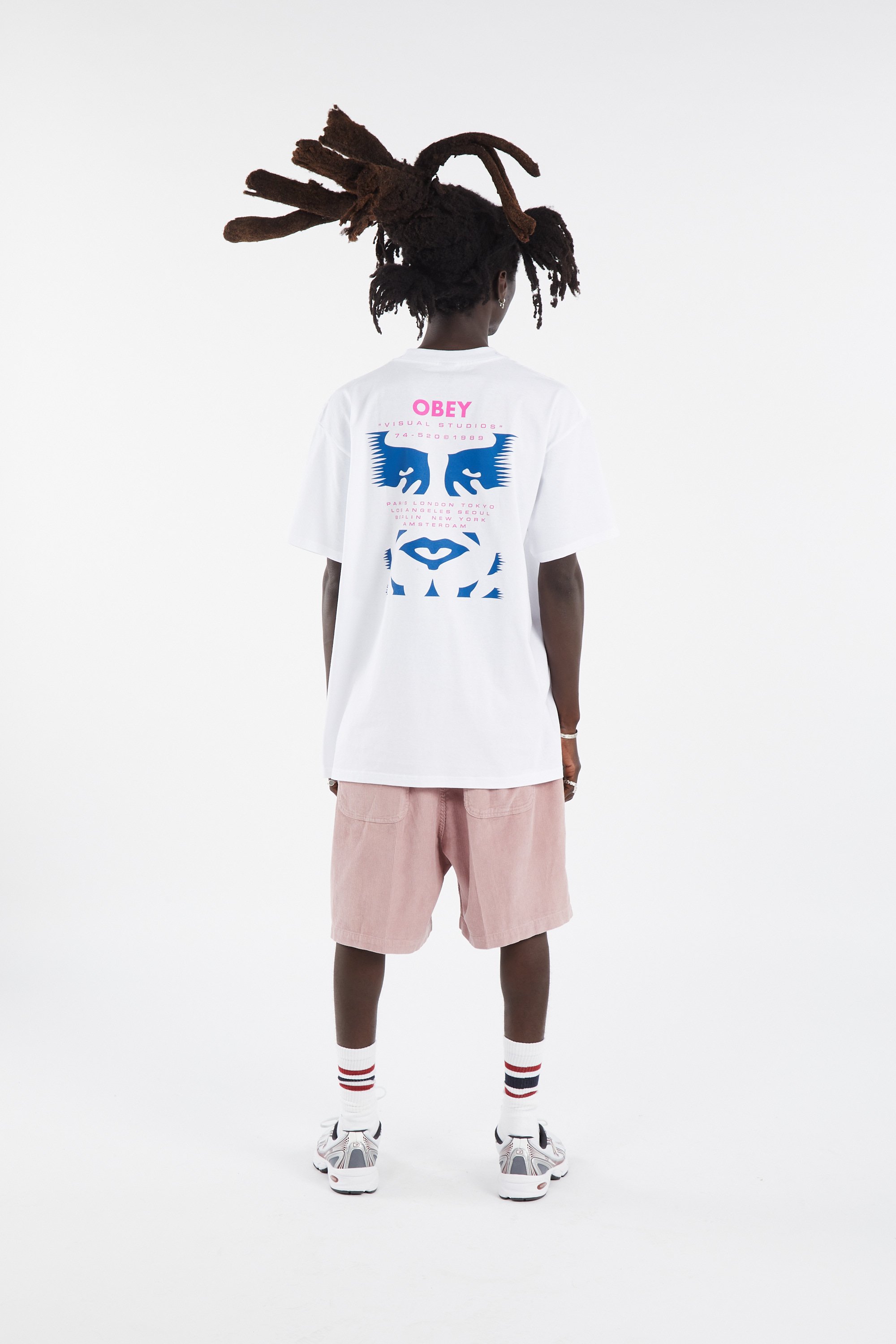 T-shirt Obey Homme Gris Graphique - Taille XL - 100% Coton (autre) - Occasion Bon état