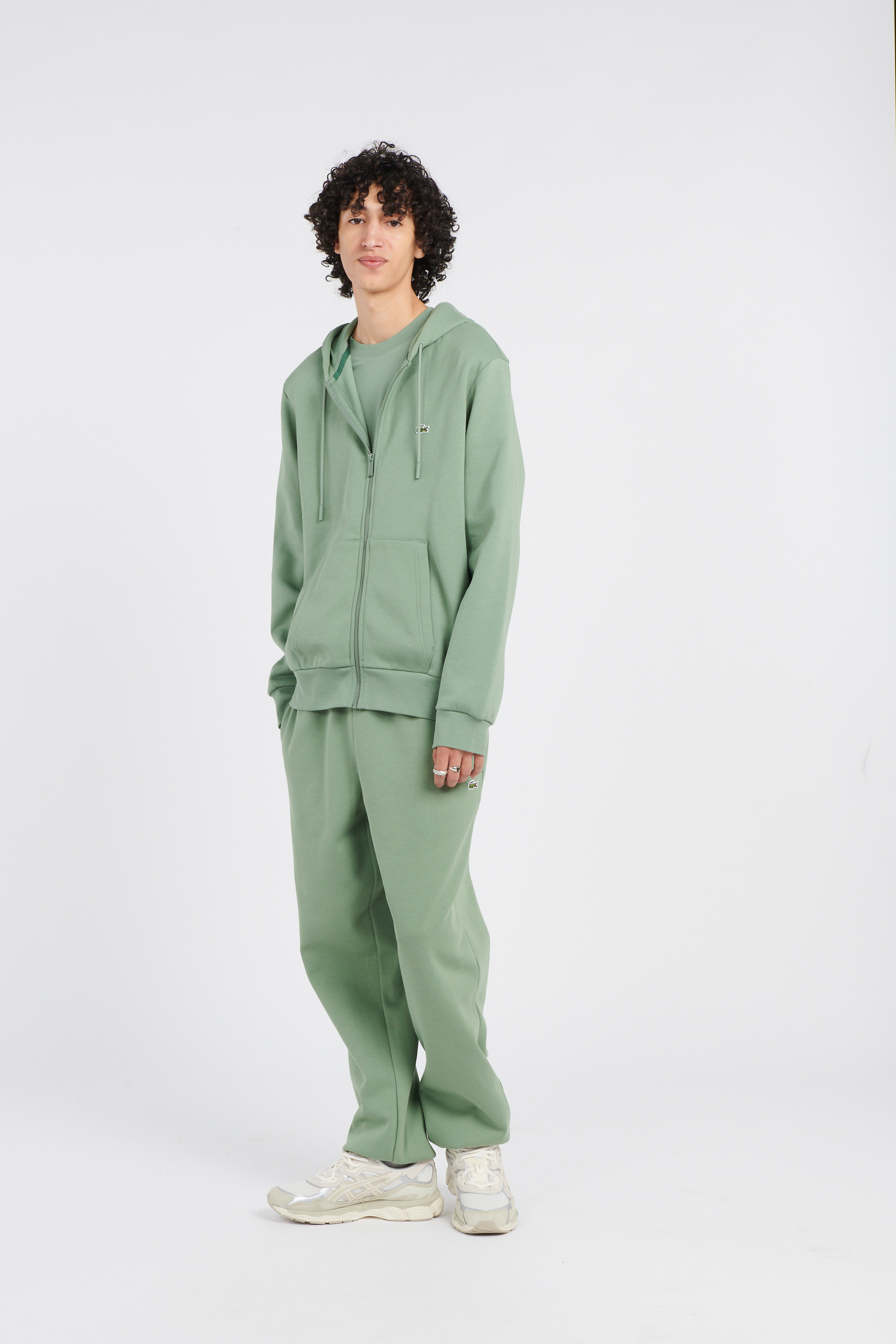 Hoodie zippé Vert