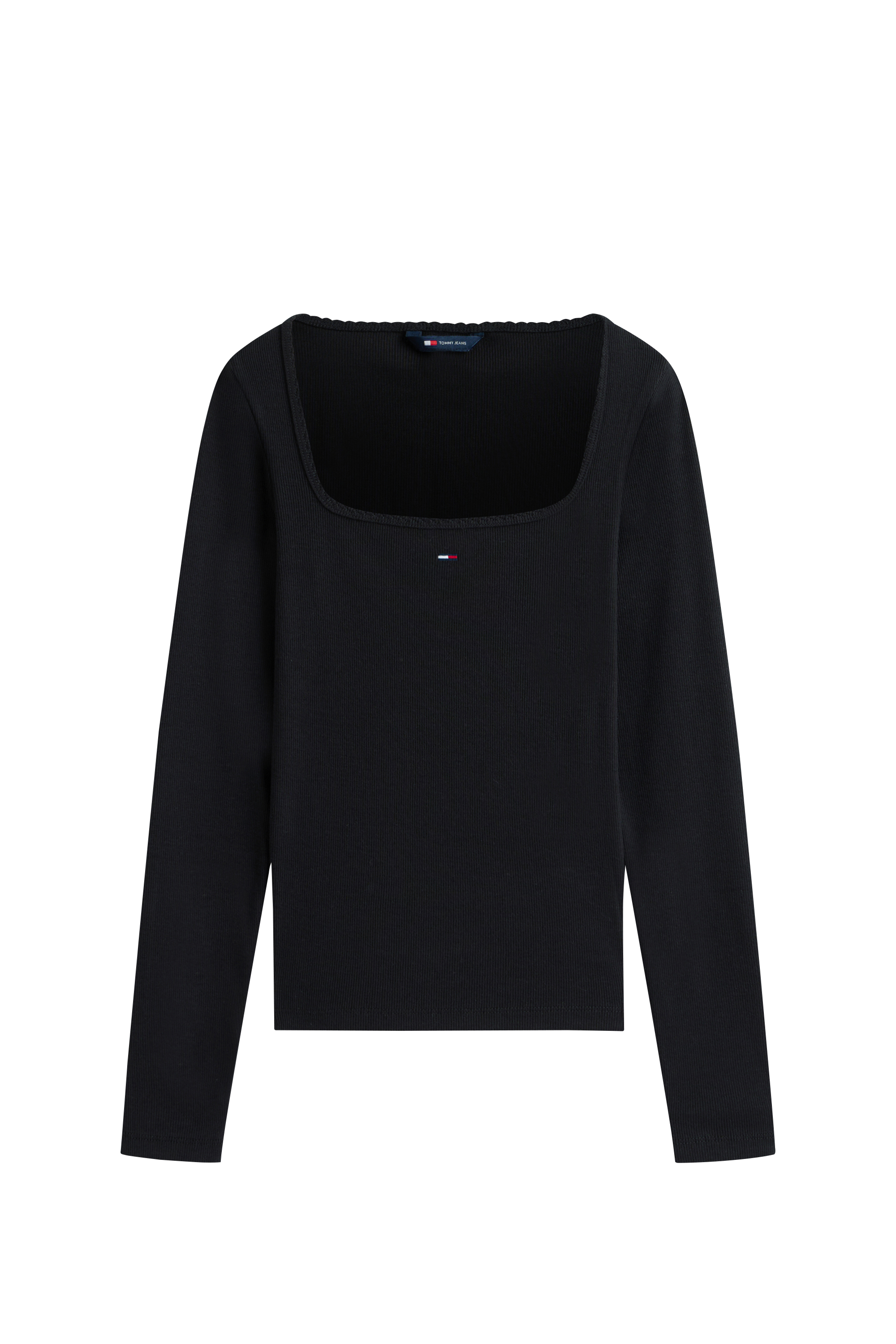 Shorts TJW SLIM SOFT RIB LS TEE Noir