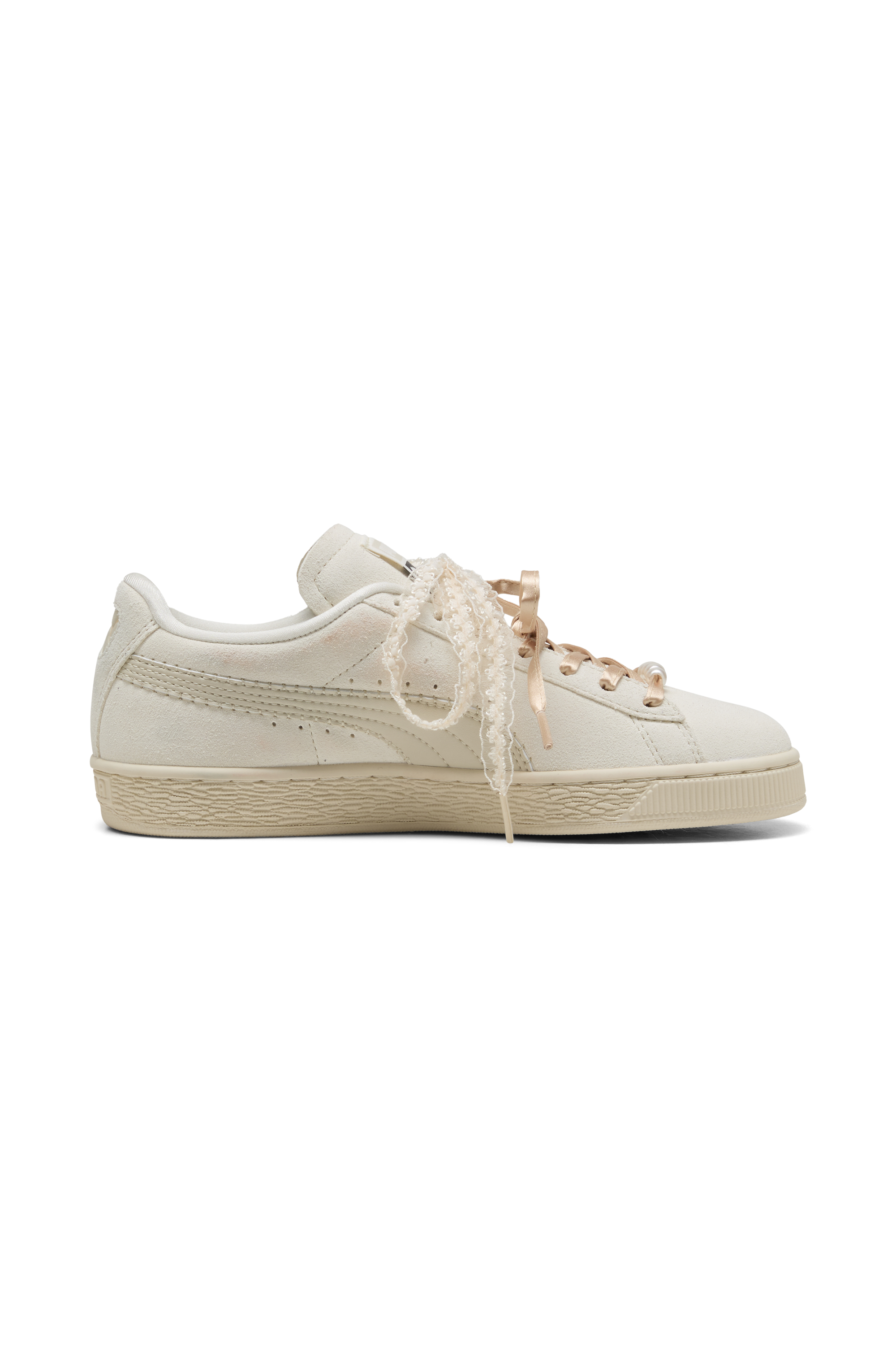 Men?s Storm 96 LO fabric and leather sneakers SUEDE BLOOM WNS Frosted ivory-silver fog