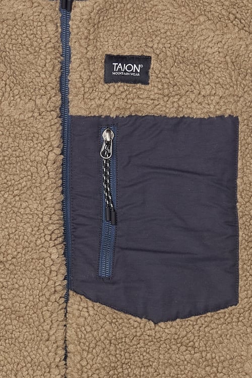 TAION Doudoune sans manches réversible  Bleu
