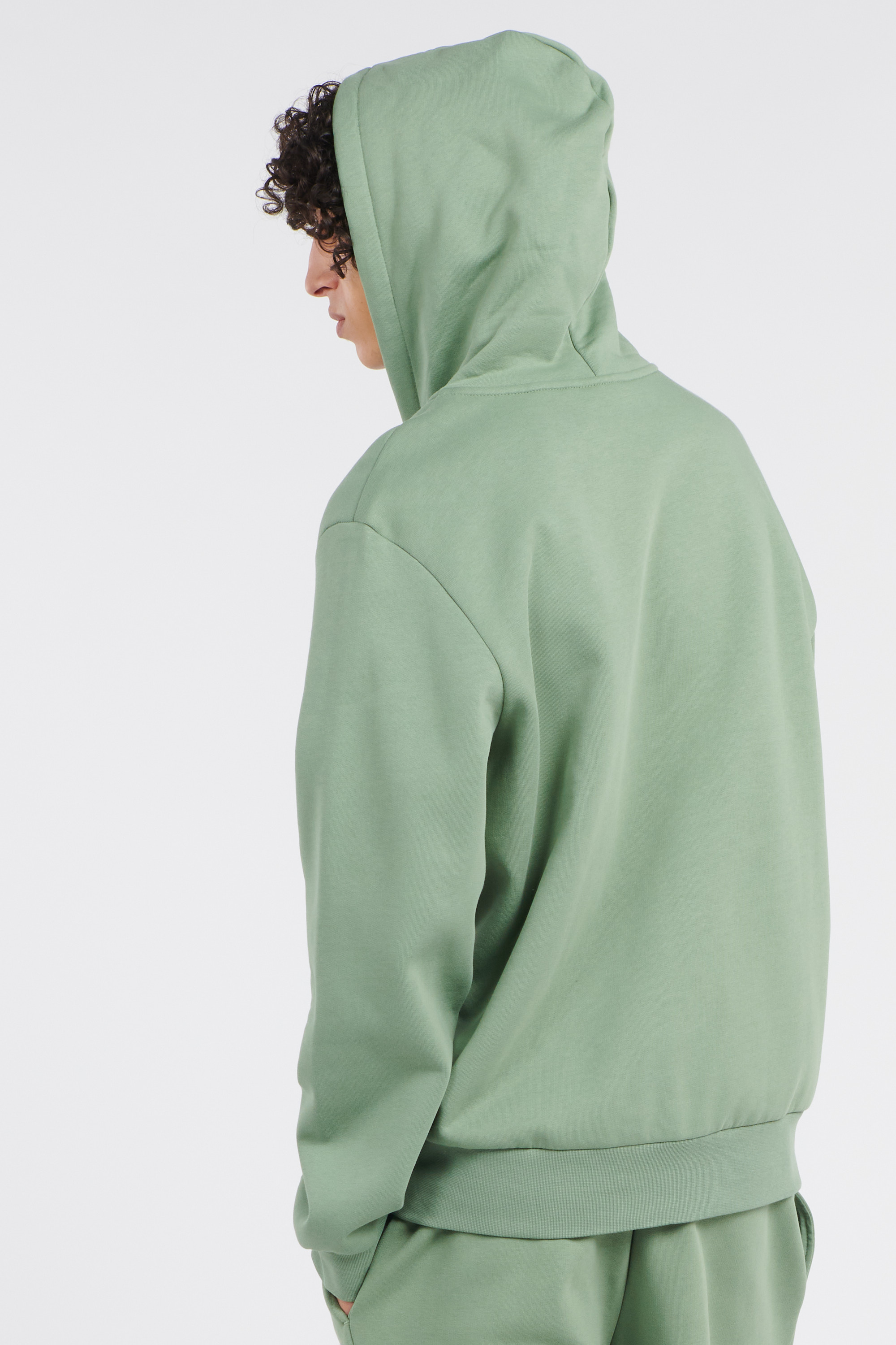 Hoodie zippé Vert
