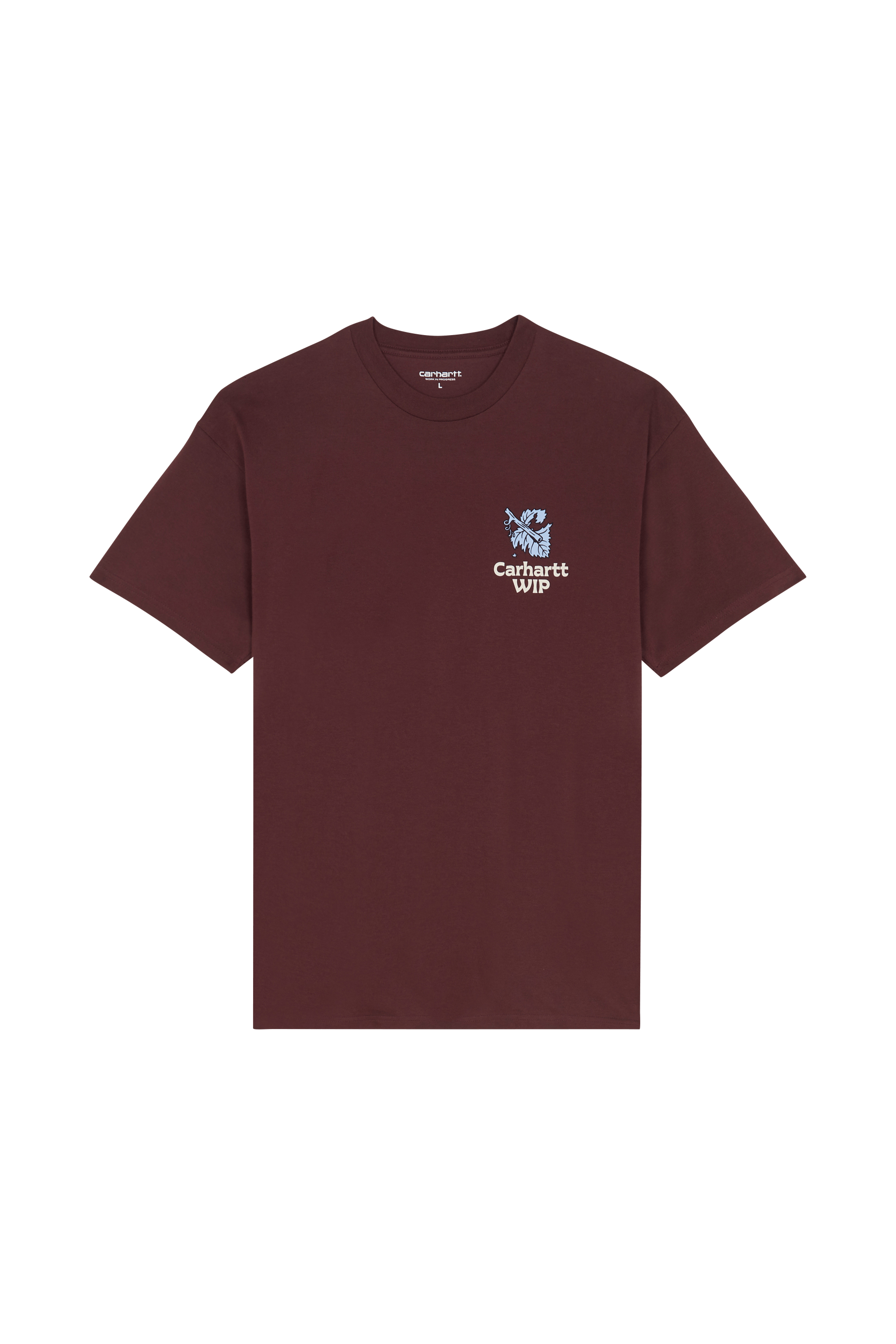 Regular-fit round-neck cotton T-shirt GRAPE PICKER Amarone