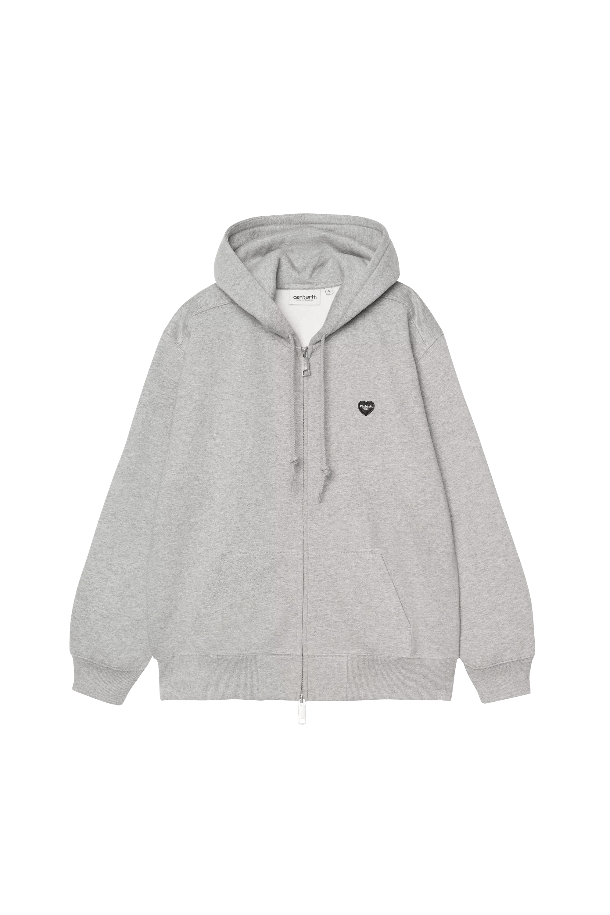 Tommy Badge Sweatshirt W HD SMALL Grey heather - black