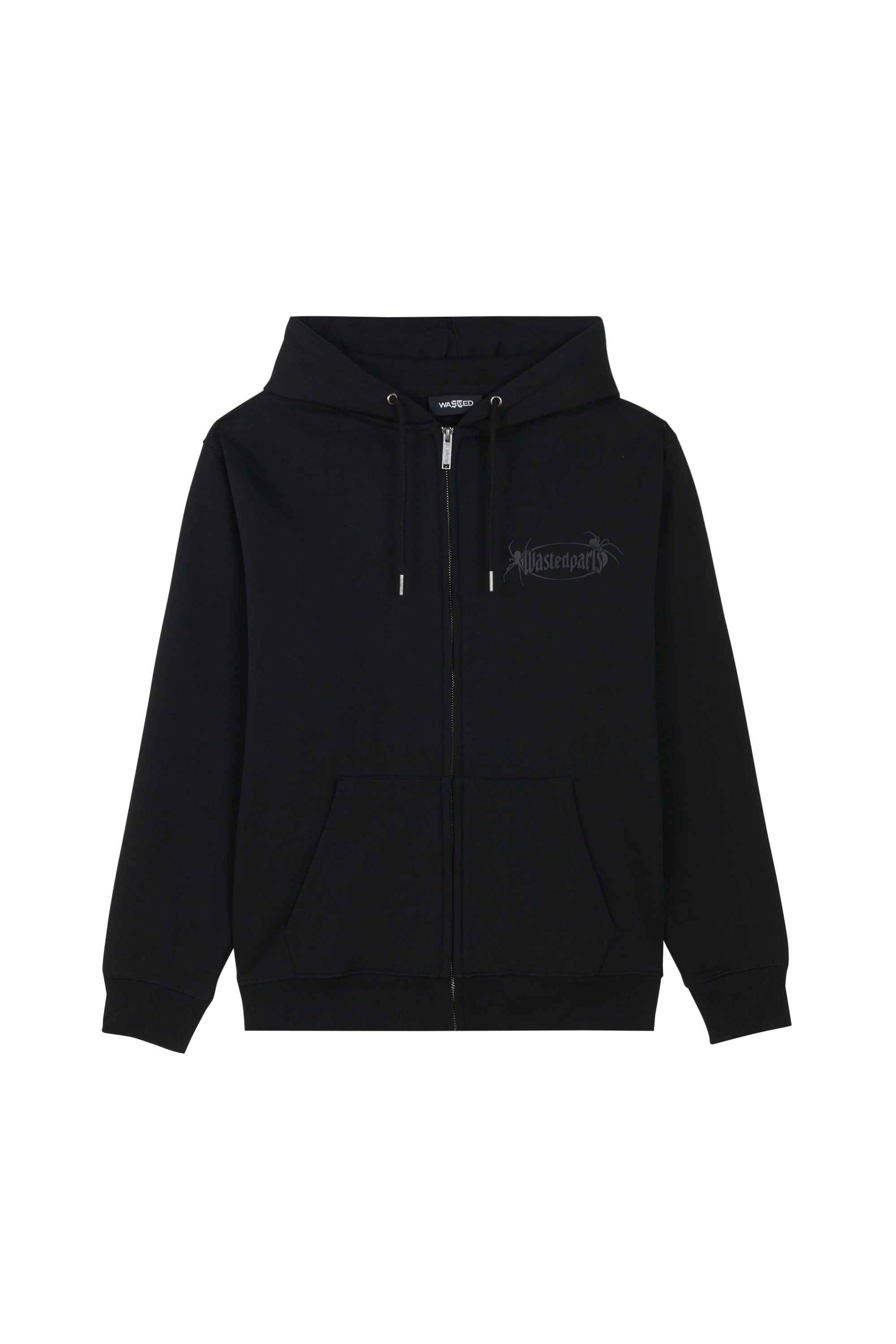zip-up hoodie Black