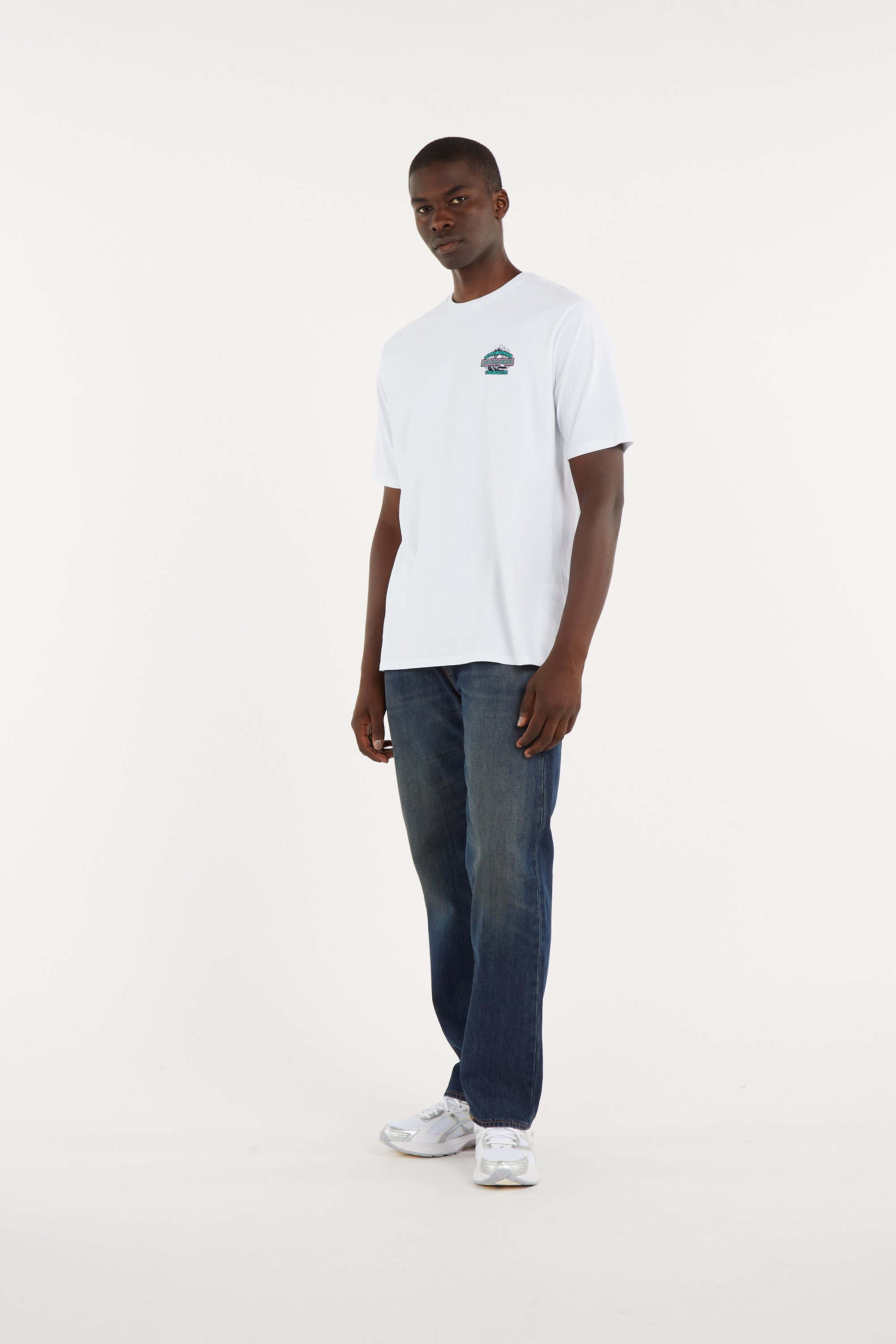 Regular-fit round-neck cotton T-shirt PATAGONIA White