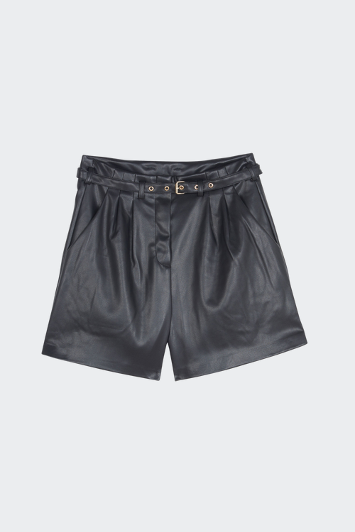 Pierce Faux Leather Shorts