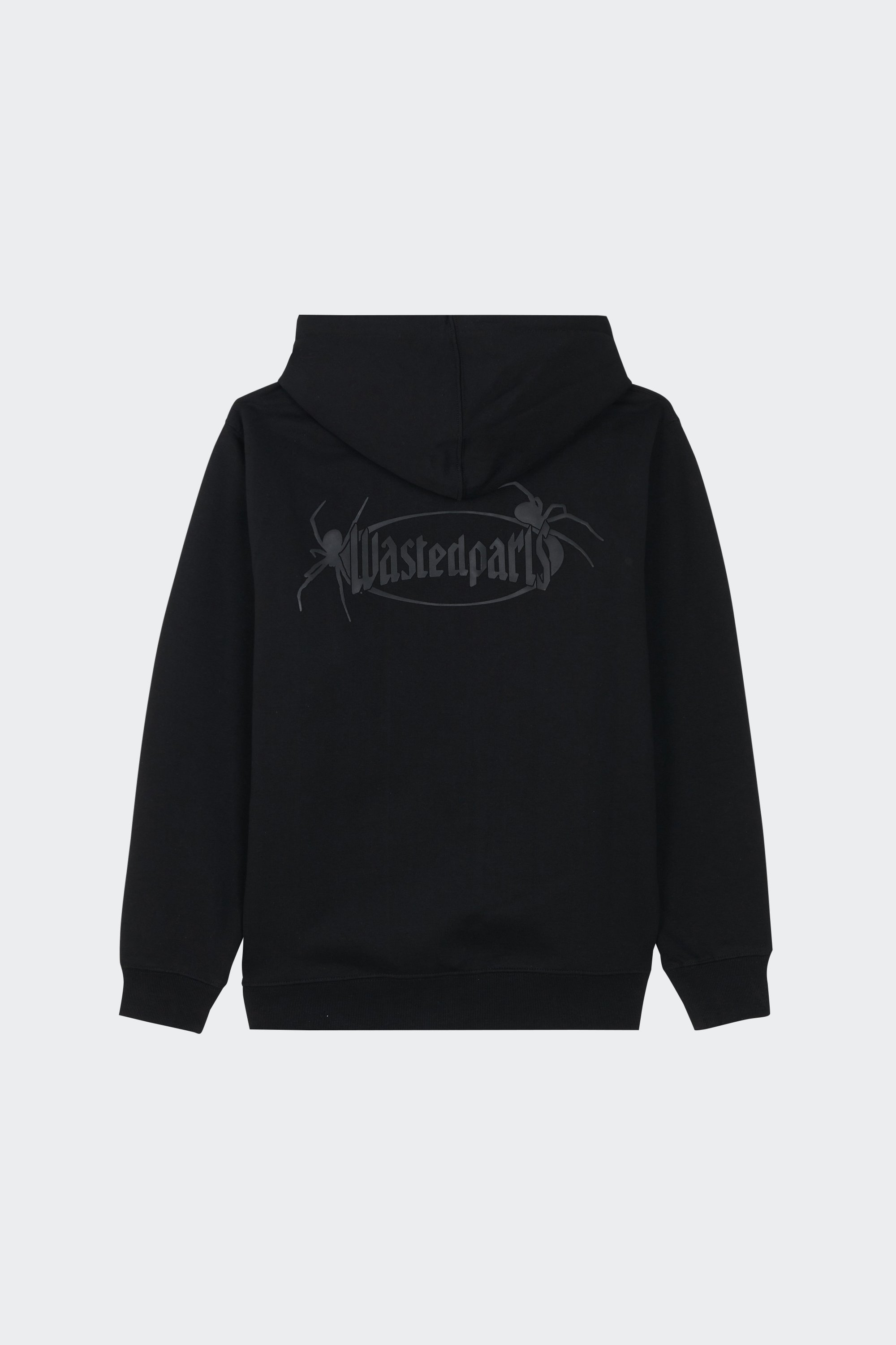 zip-up hoodie | Black by WASTED zip-up hoodie Black
