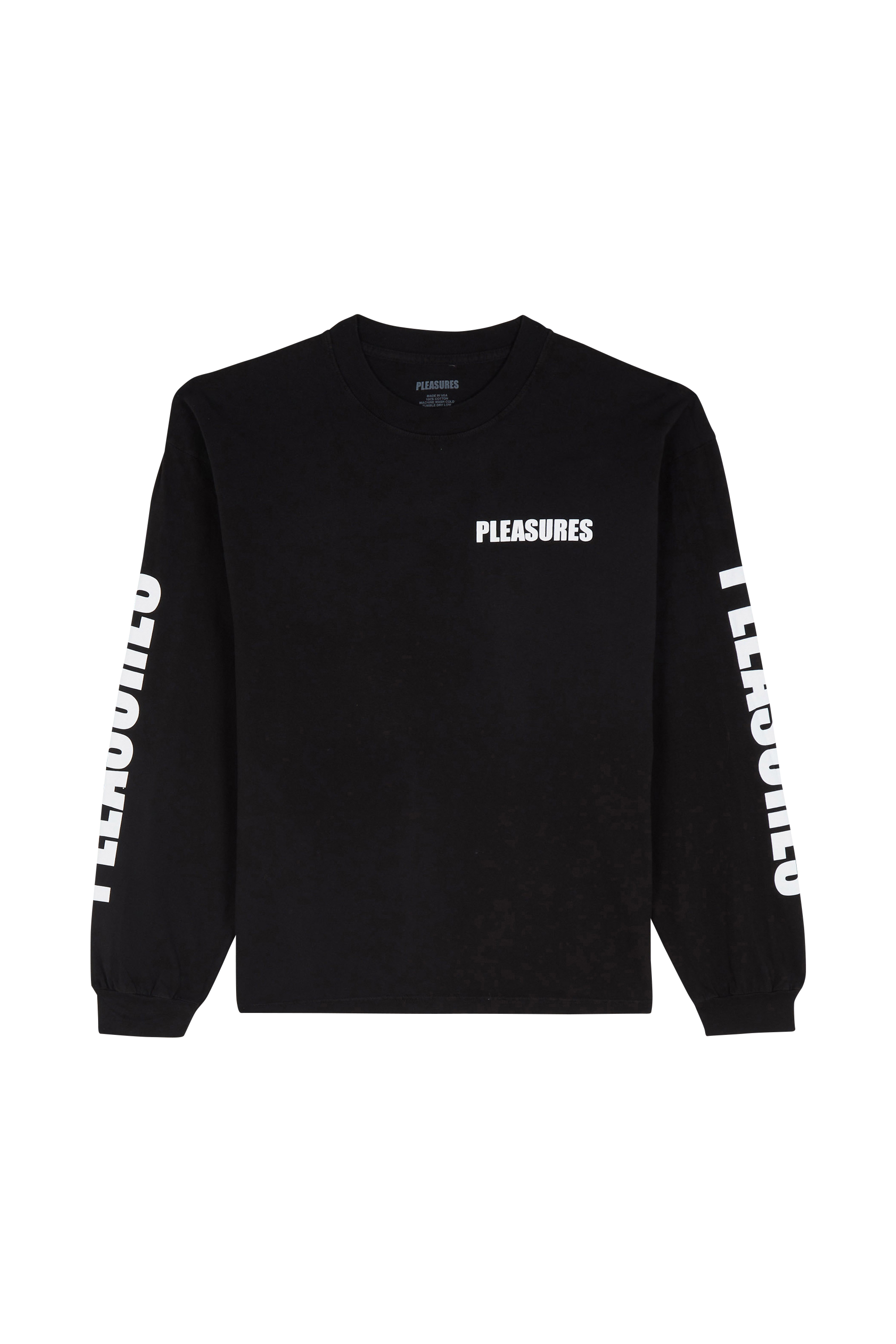Regular-fit round-neck cotton T-shirt Black