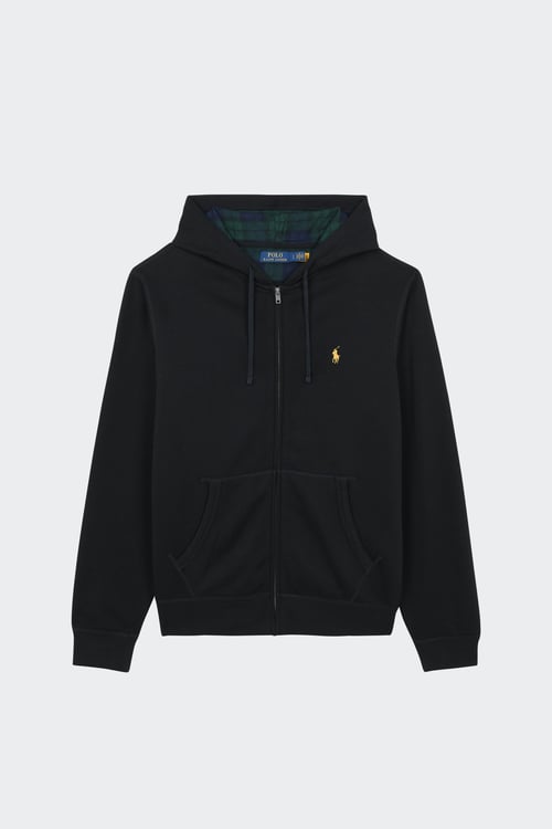 POLO RALPH LAUREN Hoodie zippé Noir