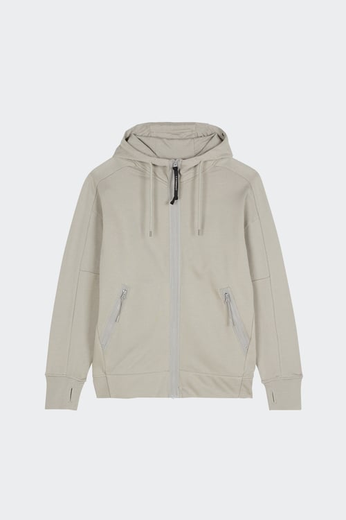 C. p. Company - Hoodie zippé - Taille S Beige