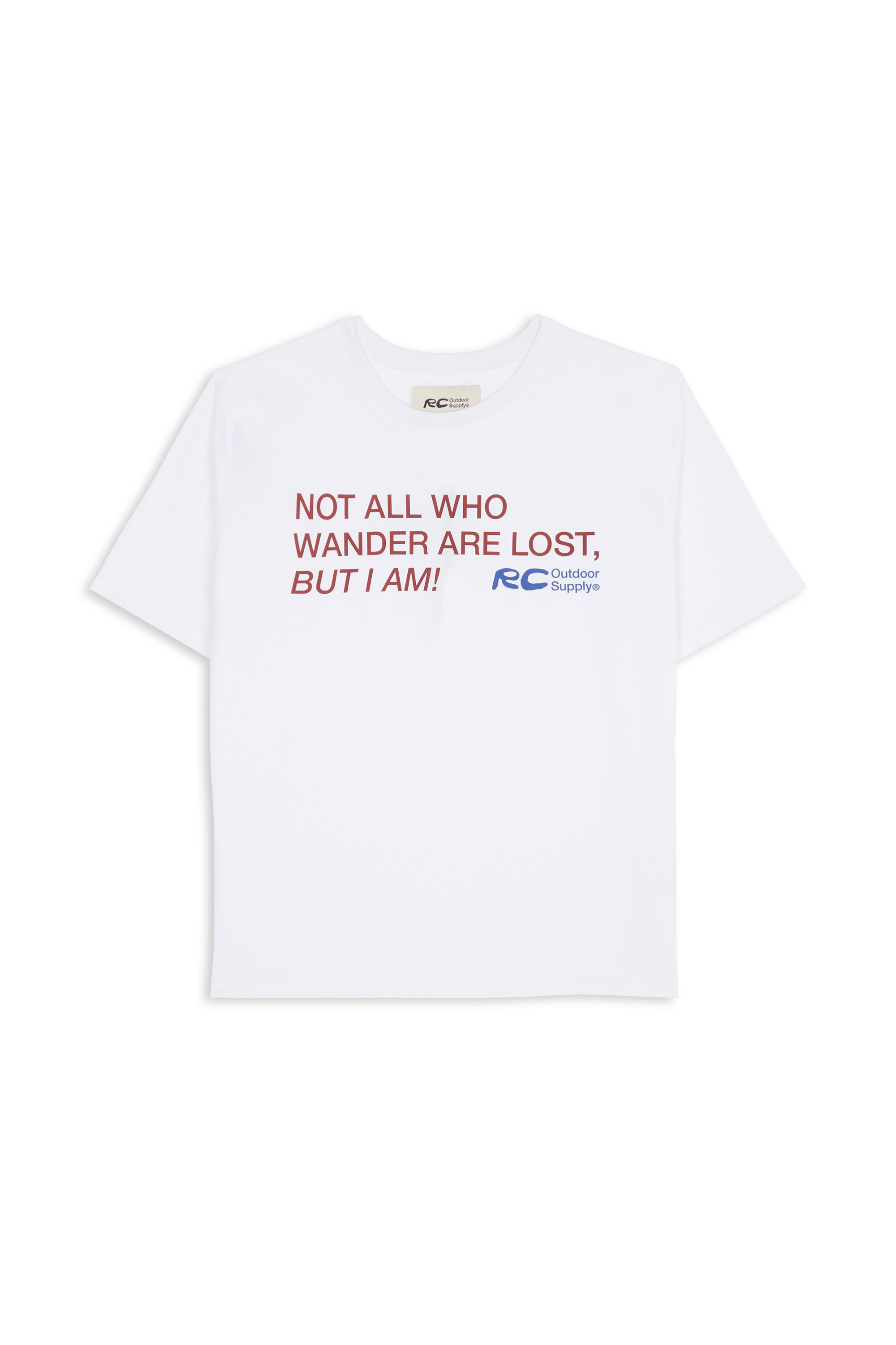 Regular-fit round-neck cotton T-shirt RC OUTDOOR SUPPLY White