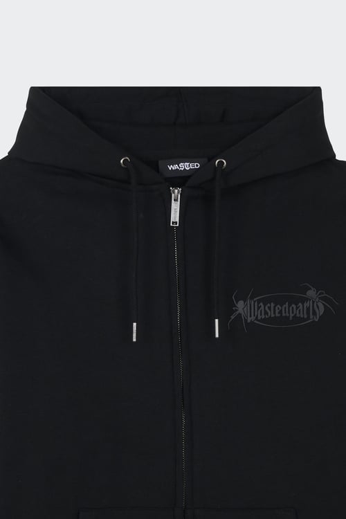 WASTED Hoodie zippé Noir