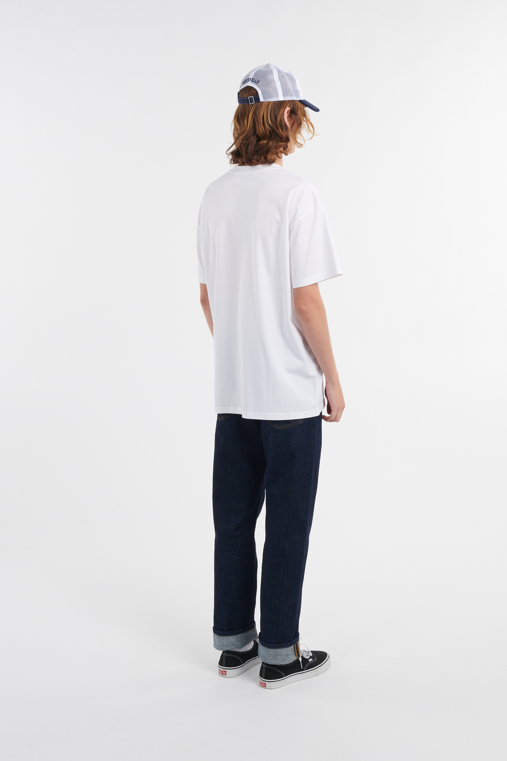 Regular-fit round-neck cotton T-shirt White