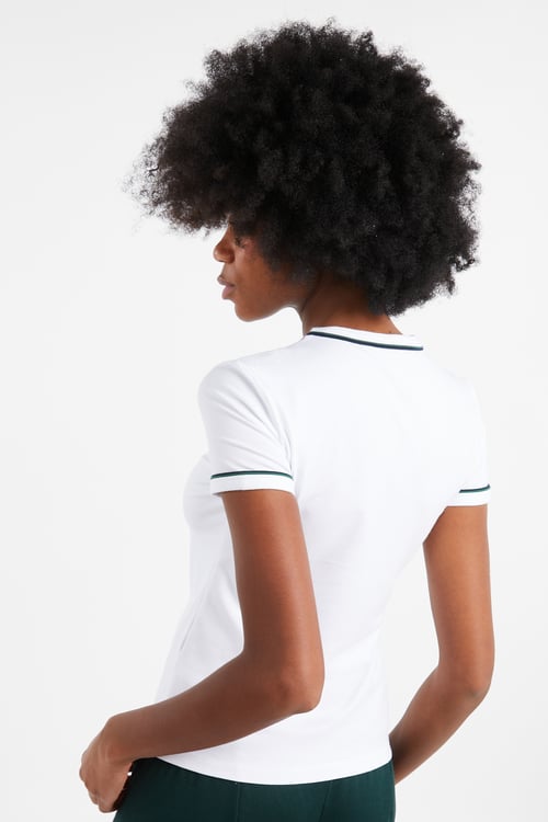 LACOSTE T-shirt Blanc
