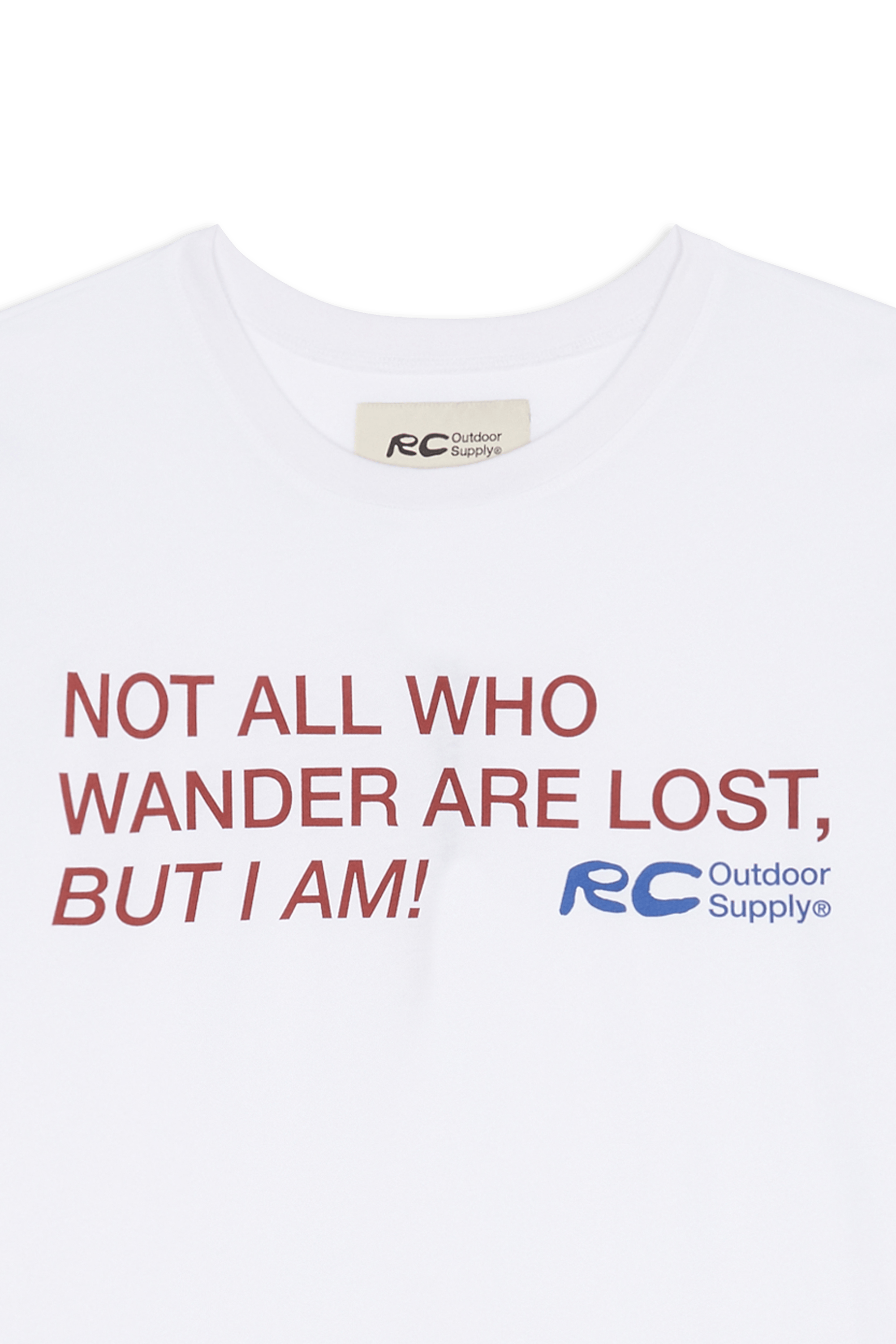 Regular-fit round-neck cotton T-shirt | White RC OUTDOOR SUPPLY Men