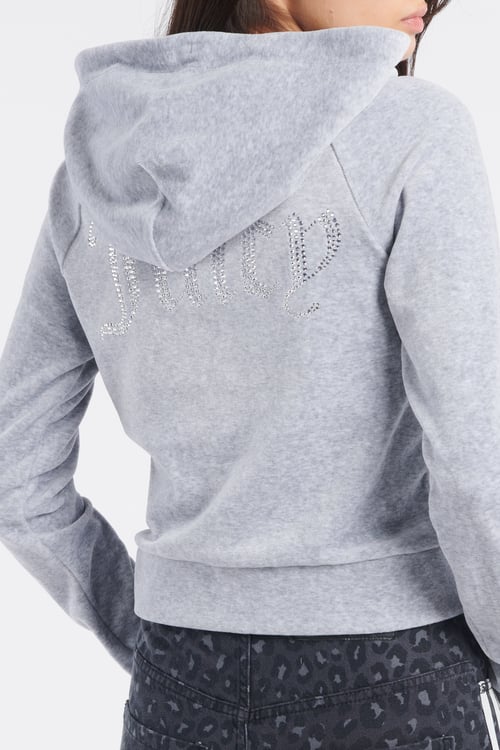 JUICY COUTURE zip-up hoodie Grey