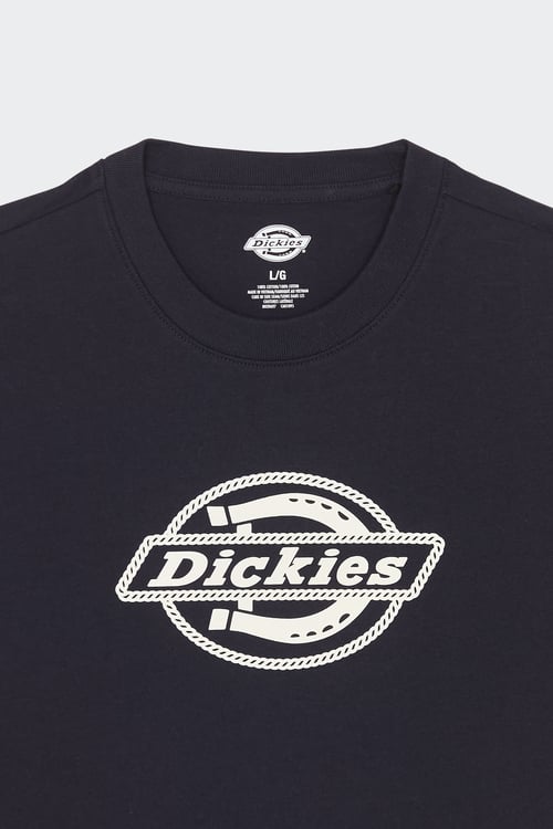 DICKIES Regular-fit round-neck cotton T-shirt Blue