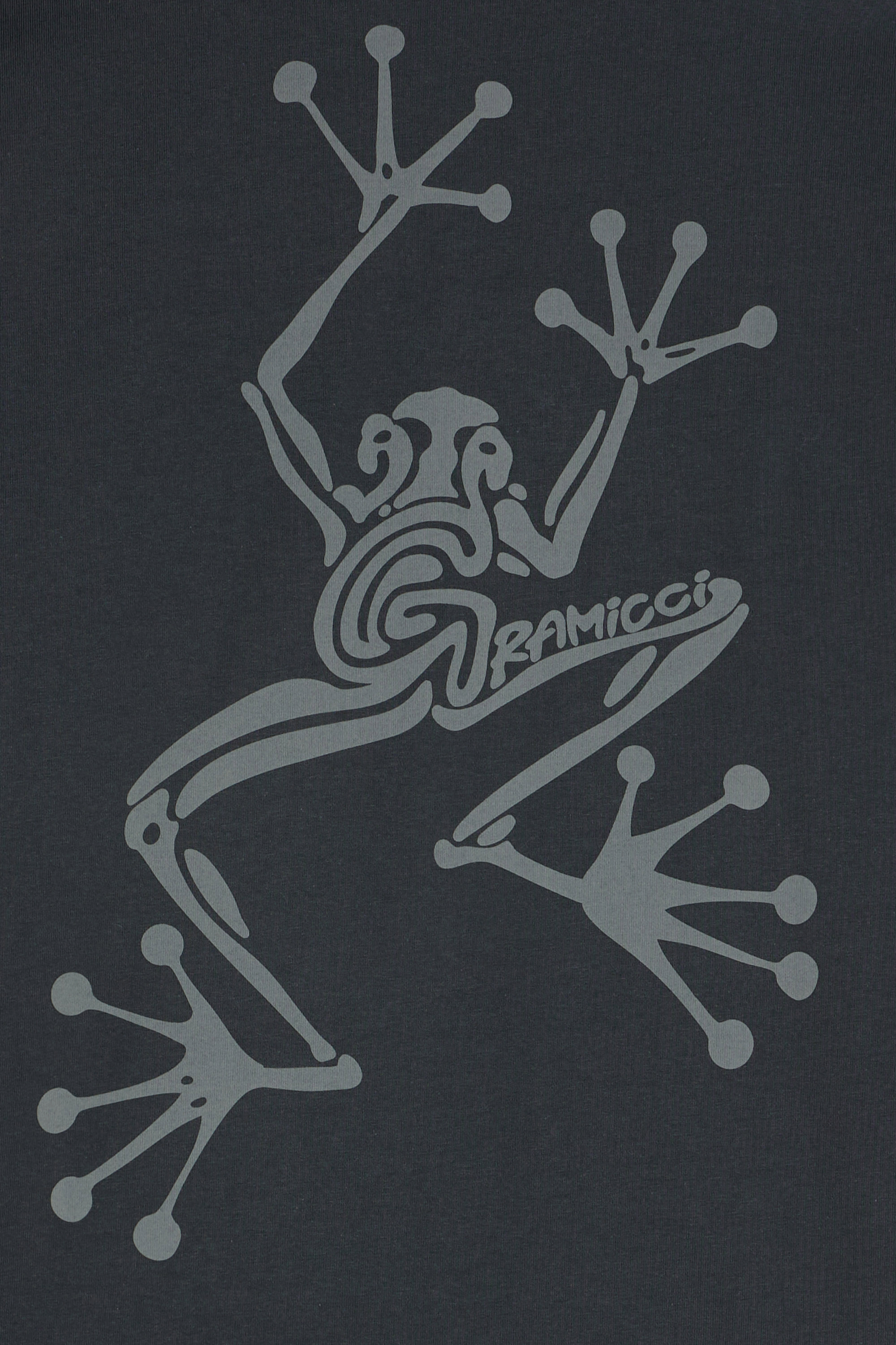 Regular-fit round-neck cotton T-shirt Black