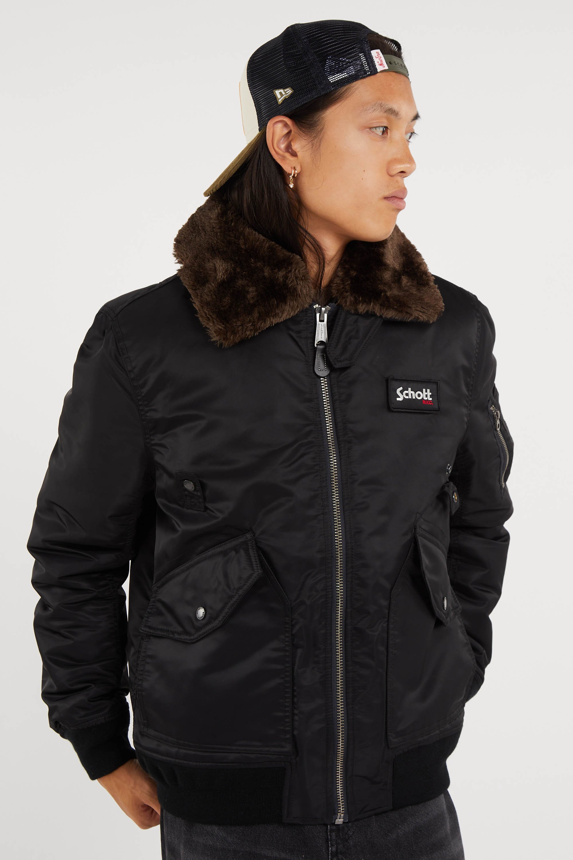 Jacket | Black SCHOTT Men
