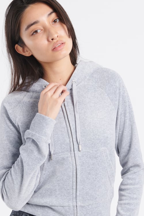 JUICY COUTURE zip-up hoodie Grey