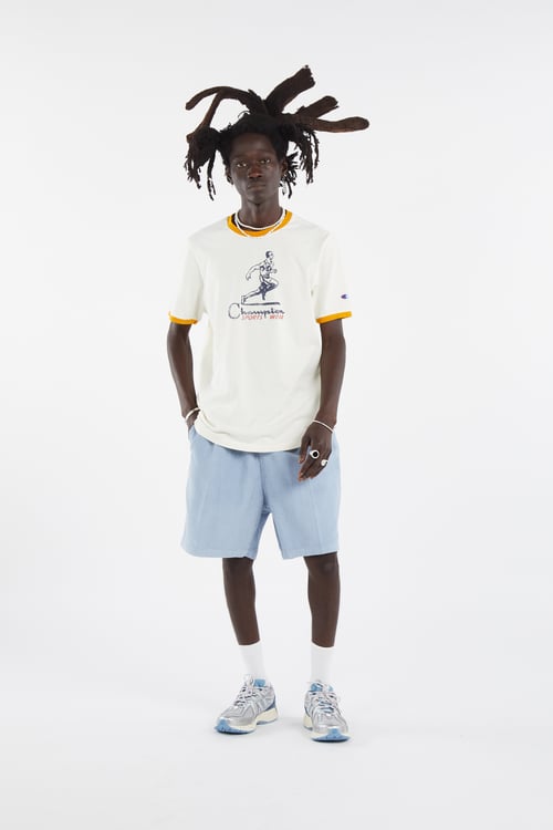 OBEY Short Bleu