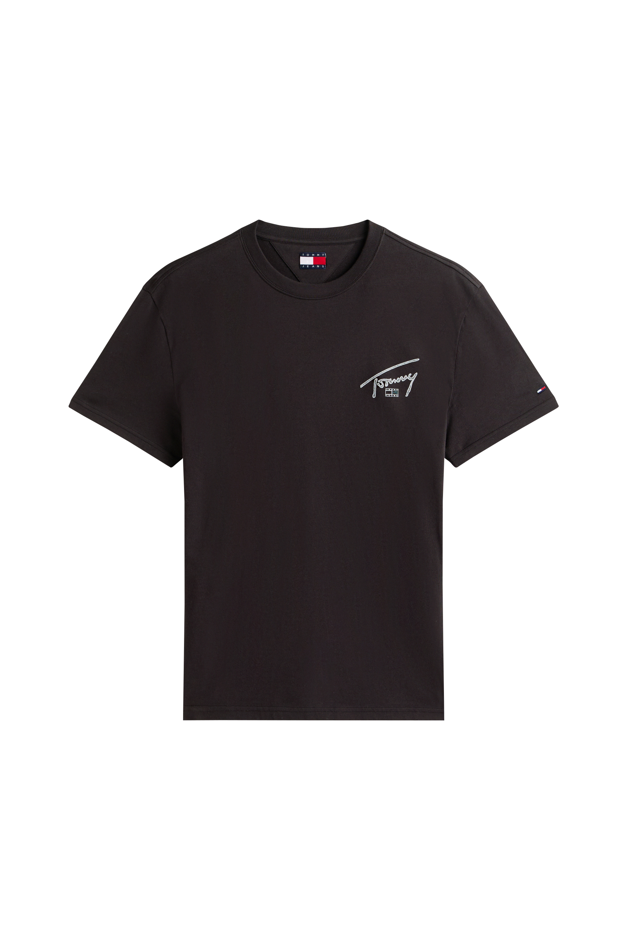 T-shirt TJM REG SIGN BACKPRINT SS EXT Noir
