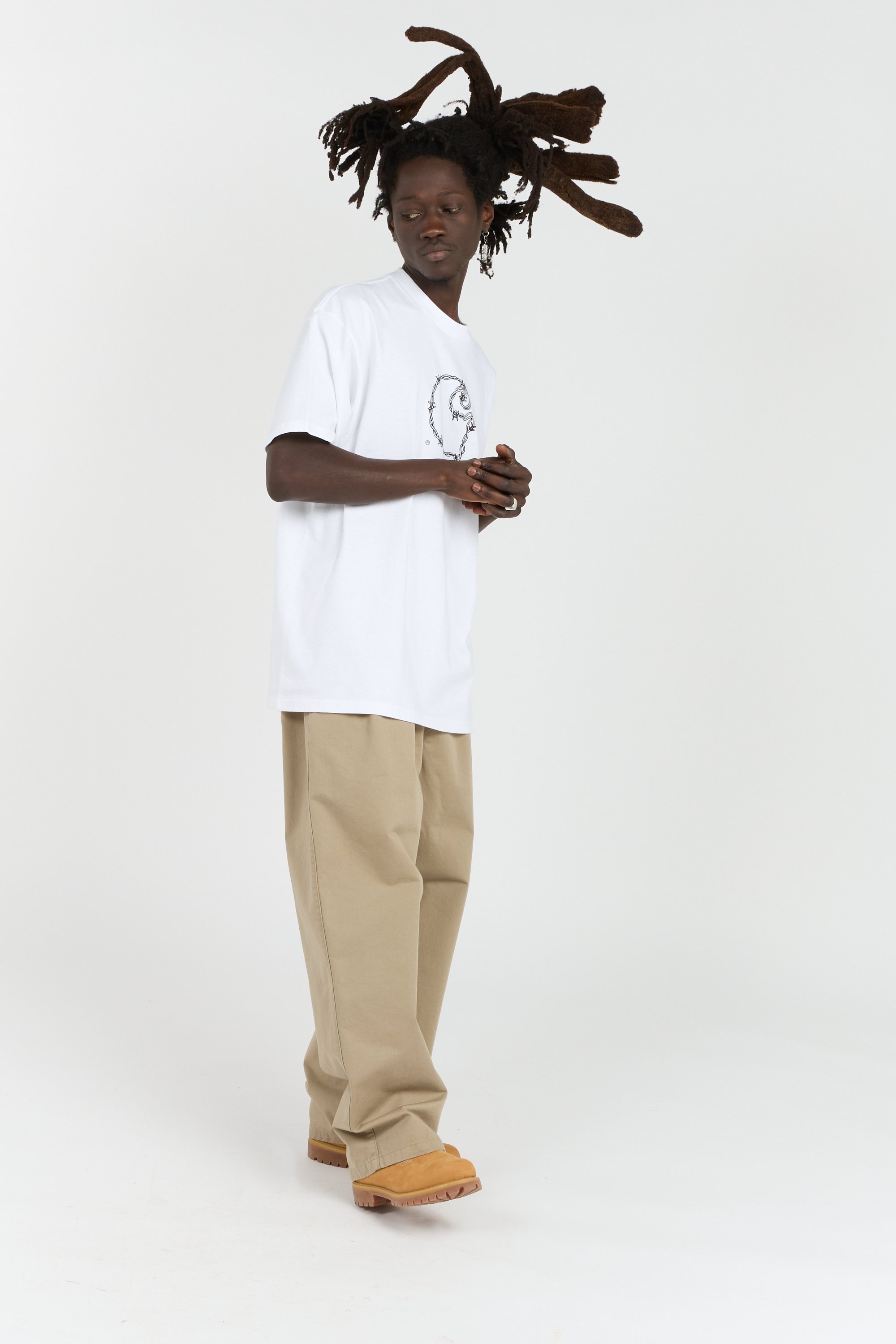 Regular-fit round-neck cotton T-shirt CARHARTT WIP White