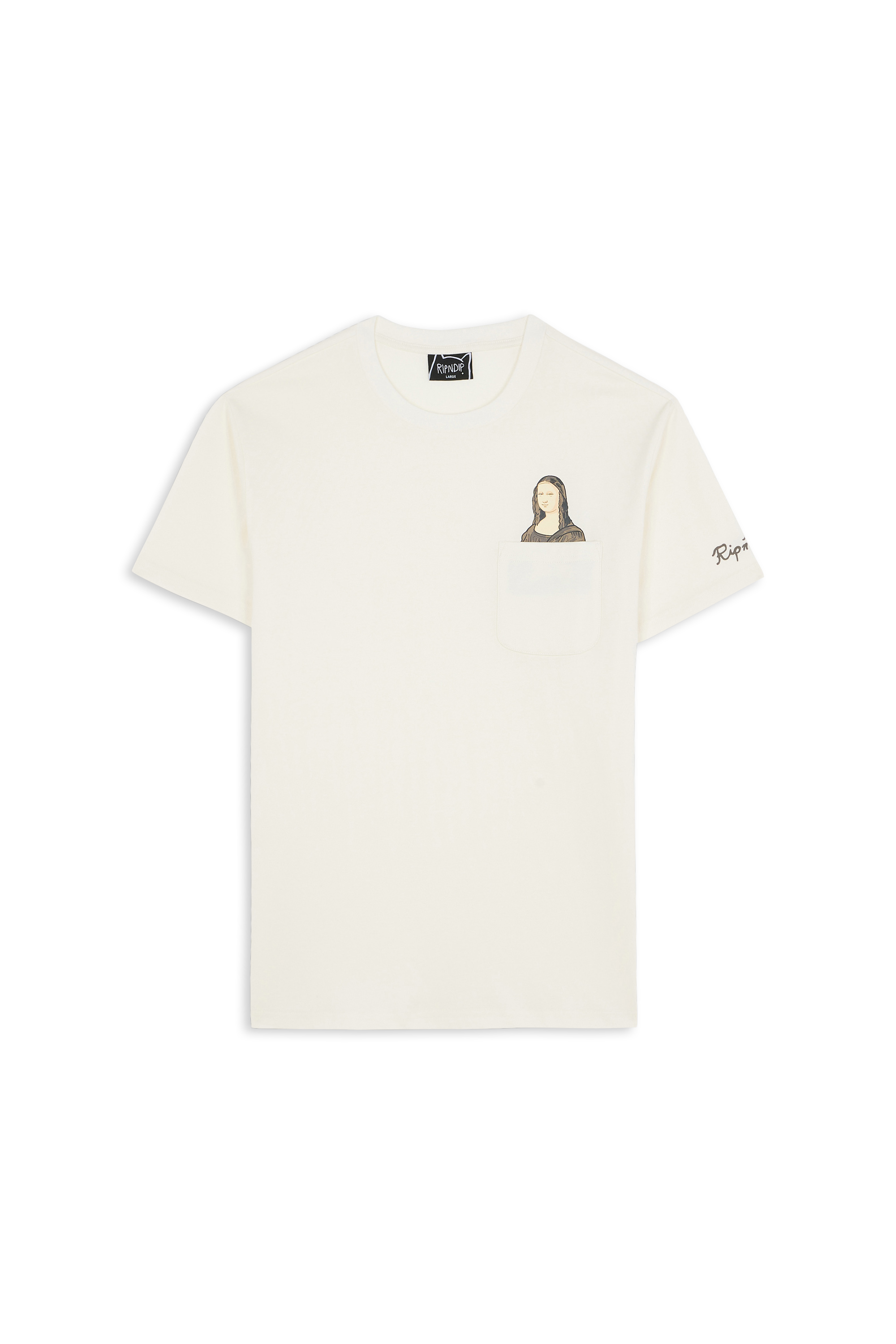Regular-fit round-neck cotton T-shirt Beige
