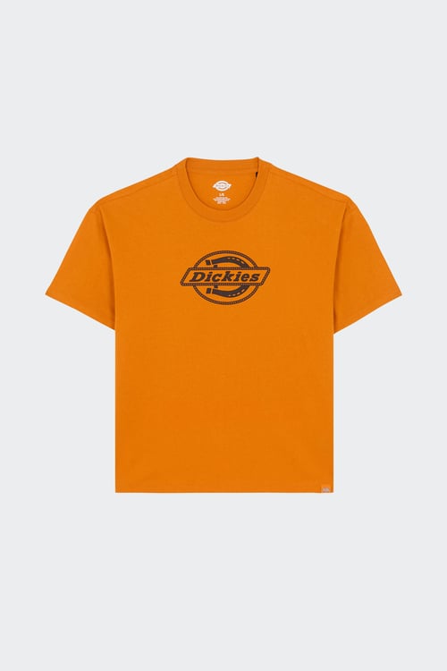 DICKIES Regular-fit round-neck cotton T-shirt Orange