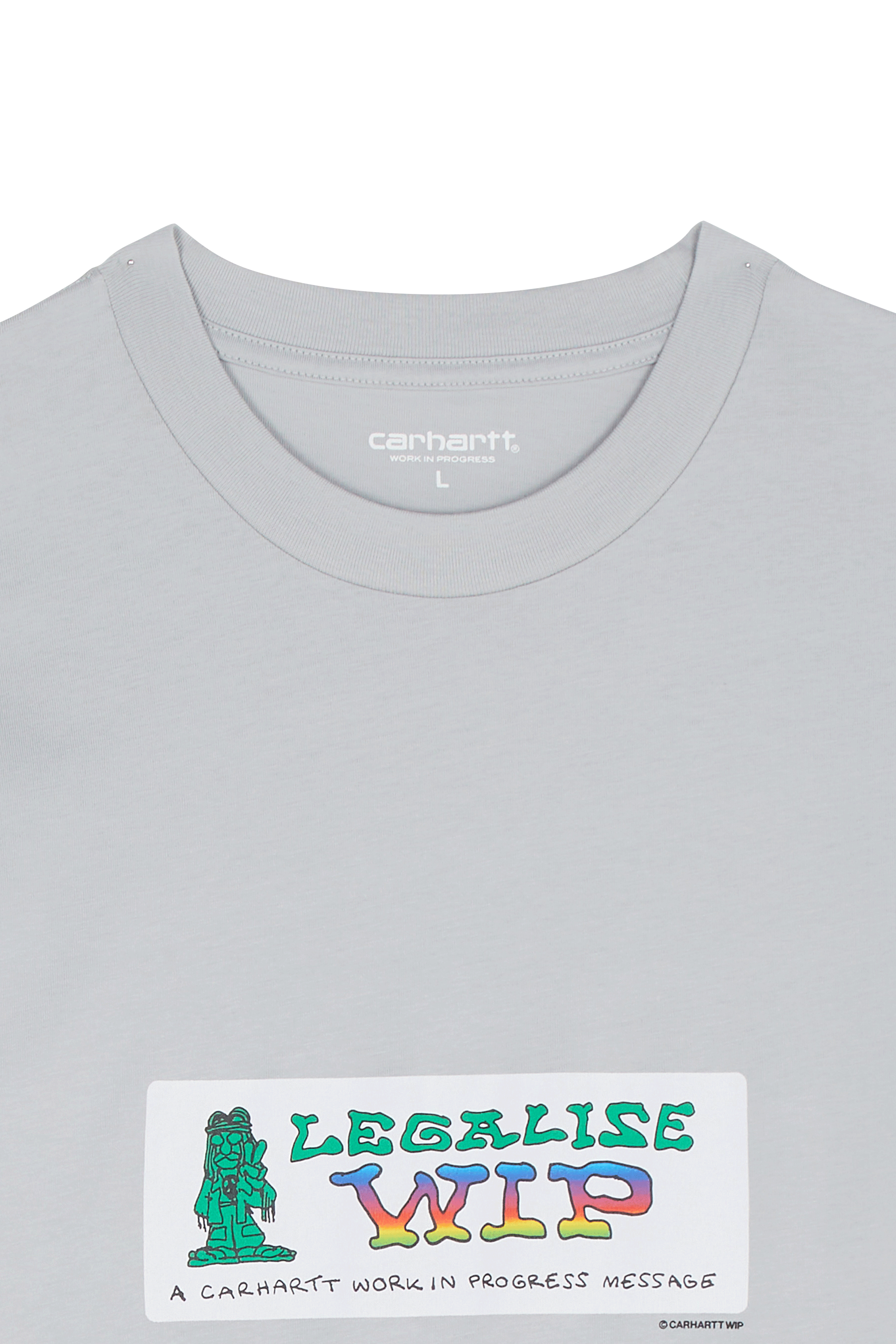 Regular-fit round-neck cotton T-shirt | Grey CARHARTT WIP Men