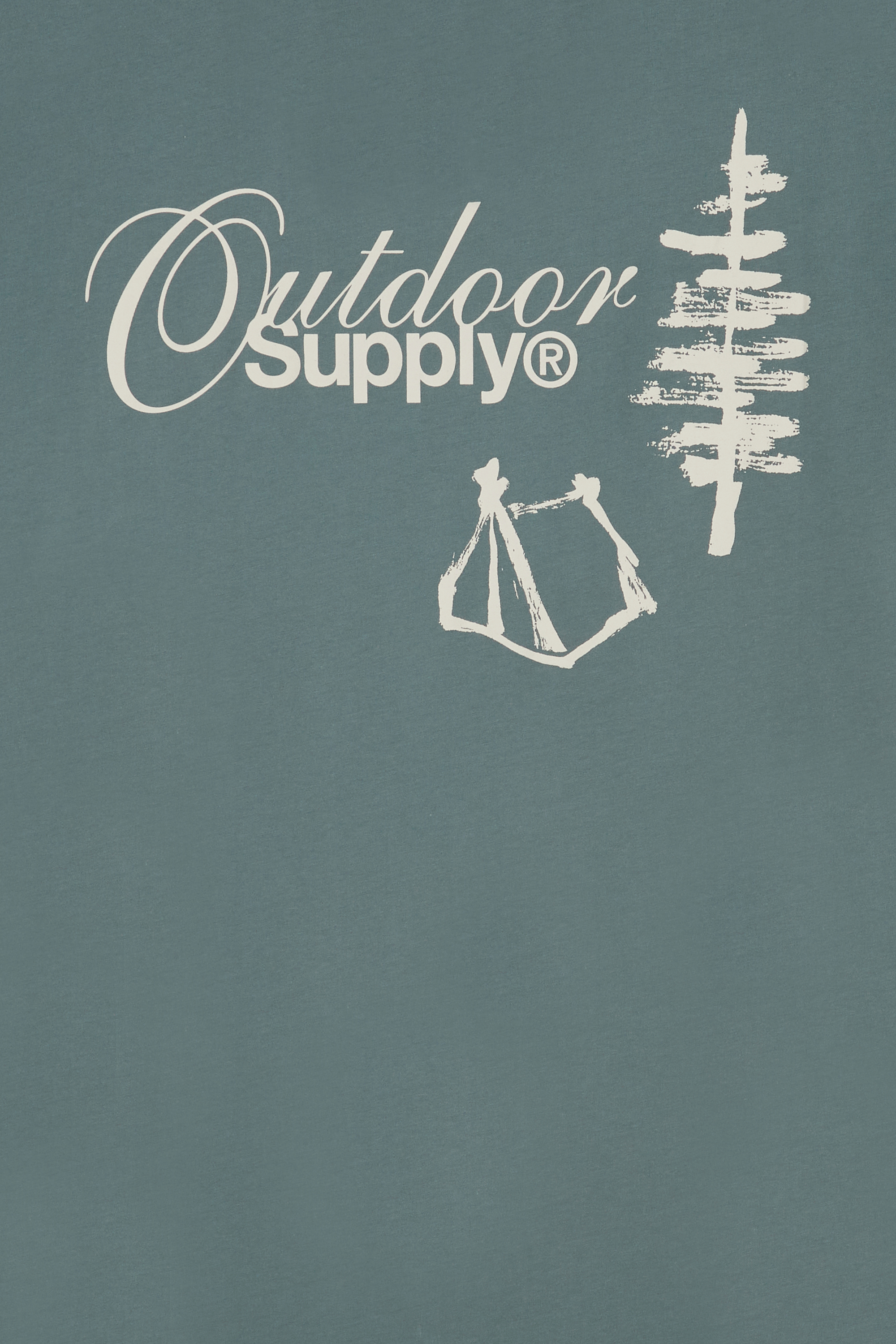 Regular-fit round-neck cotton T-shirt | Green RC OUTDOOR SUPPLY Men