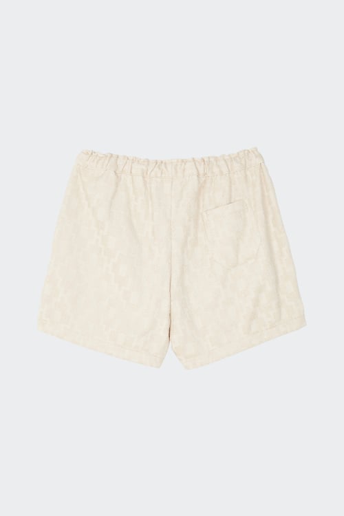 OAS COMPANY Printed cotton straight shorts Beige