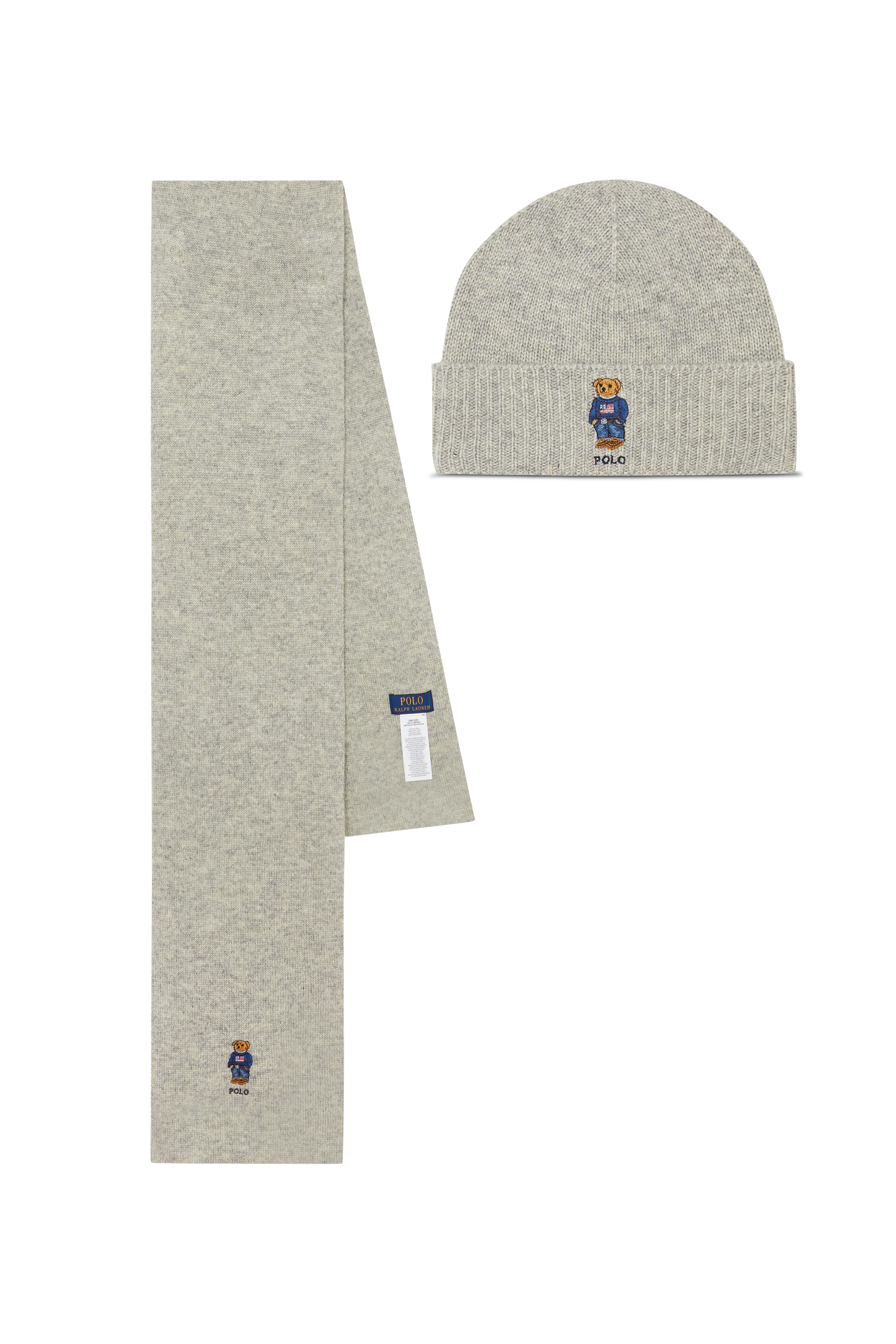 Ensemble écharpe et bonnet Gris