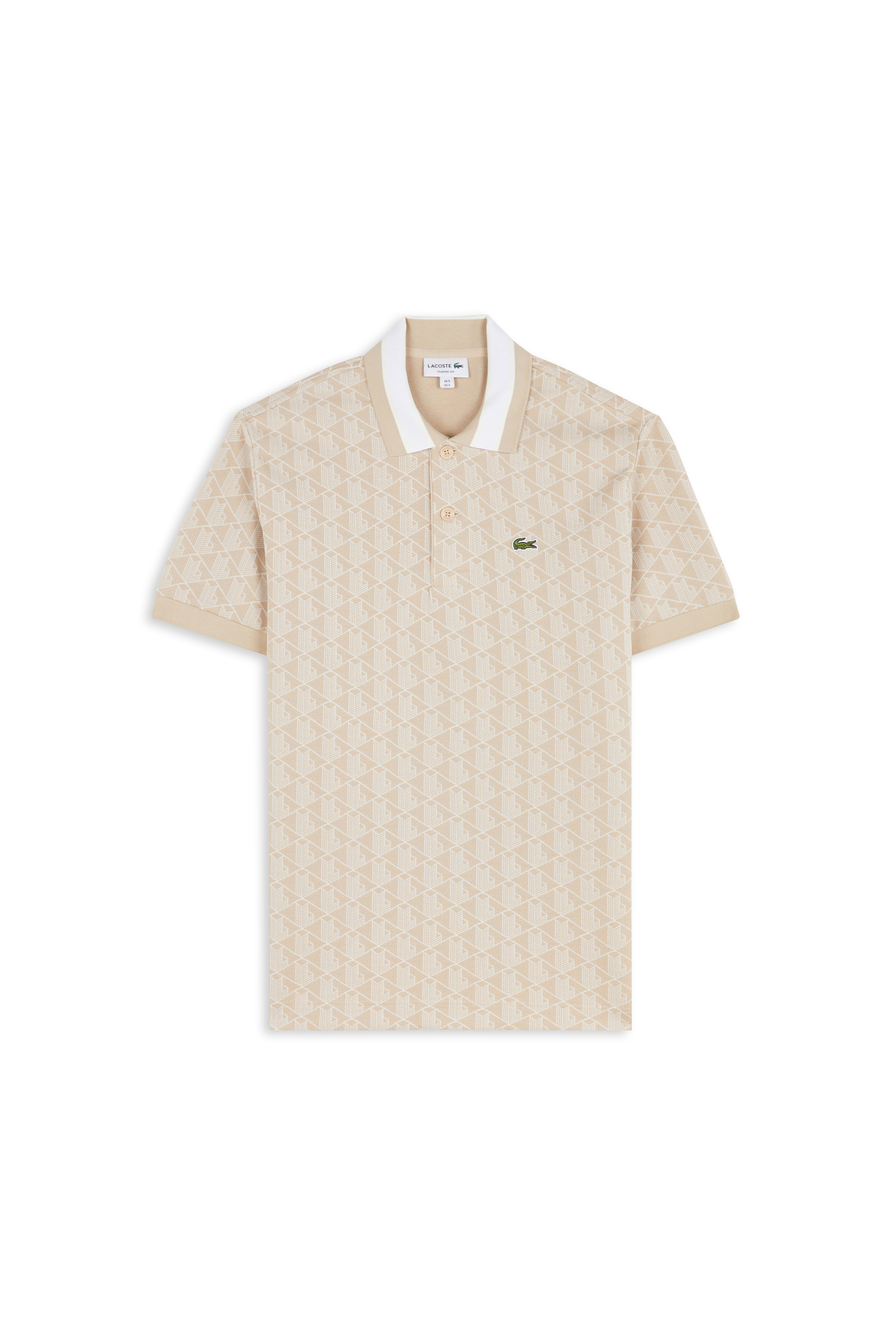 Polo THE BLEND MONOGRAME Lionne/farine