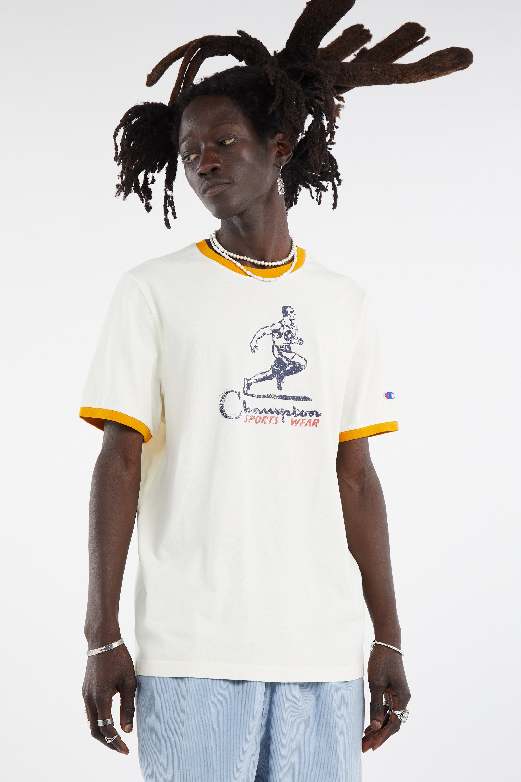 T-shirt Ringer Beige Champion - Men | Citadium