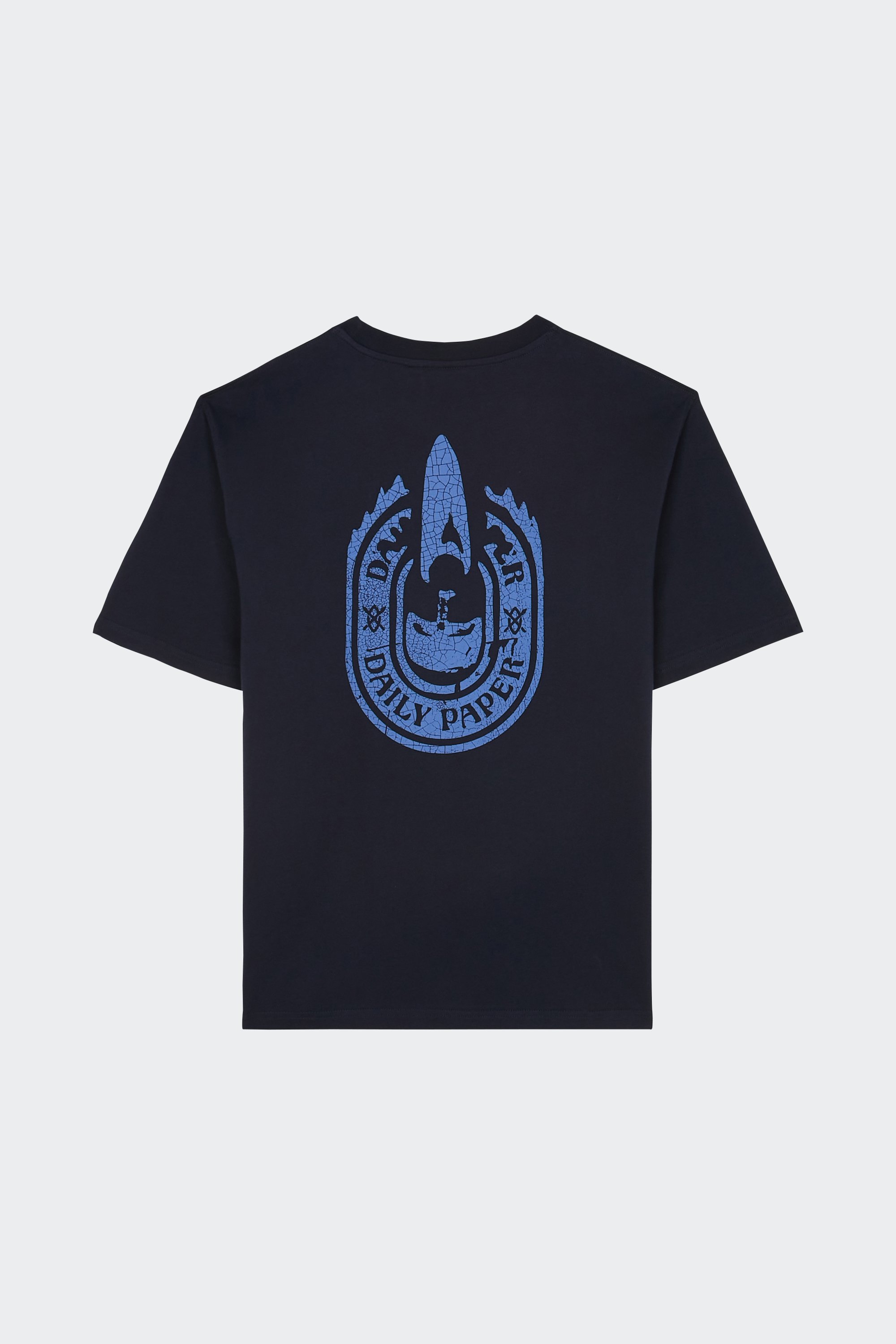 Regular-fit round-neck cotton T-shirt | Blue by DAILY PAPER Regular-fit round-neck cotton T-shirt Blue