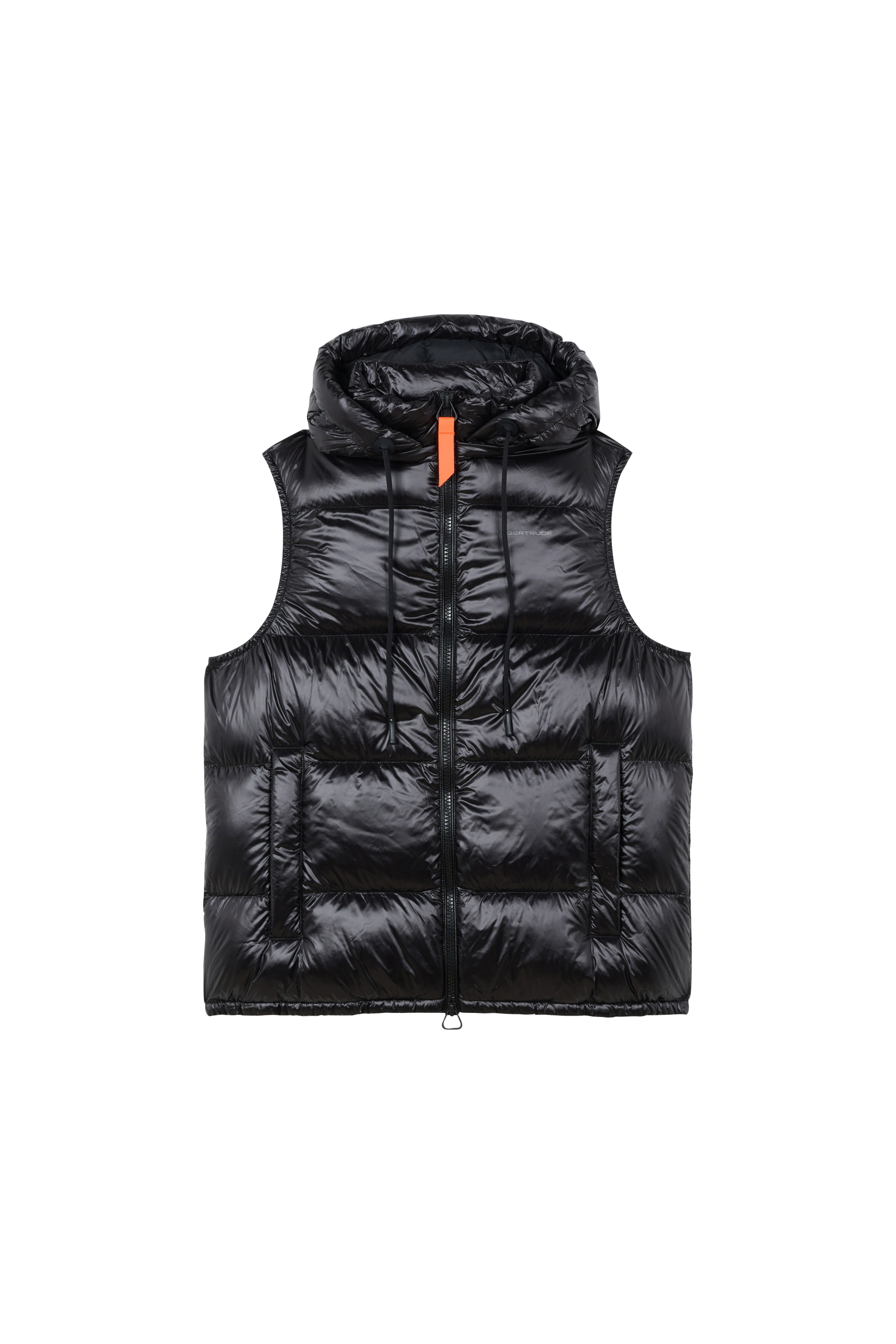 Lightweight quilted padded jacket with high neck Black
