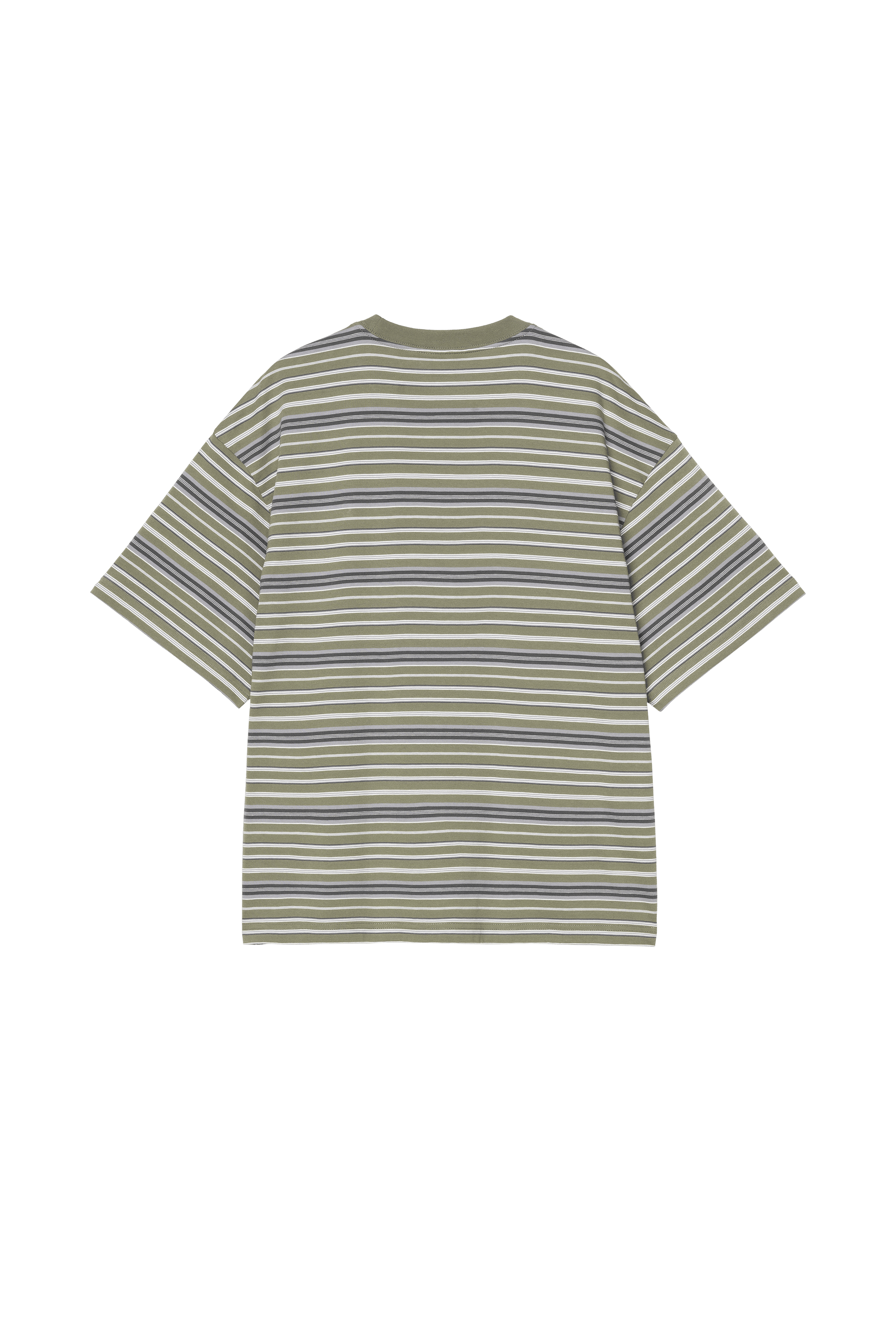 Regular-fit round-neck cotton T-shirt Multicolored