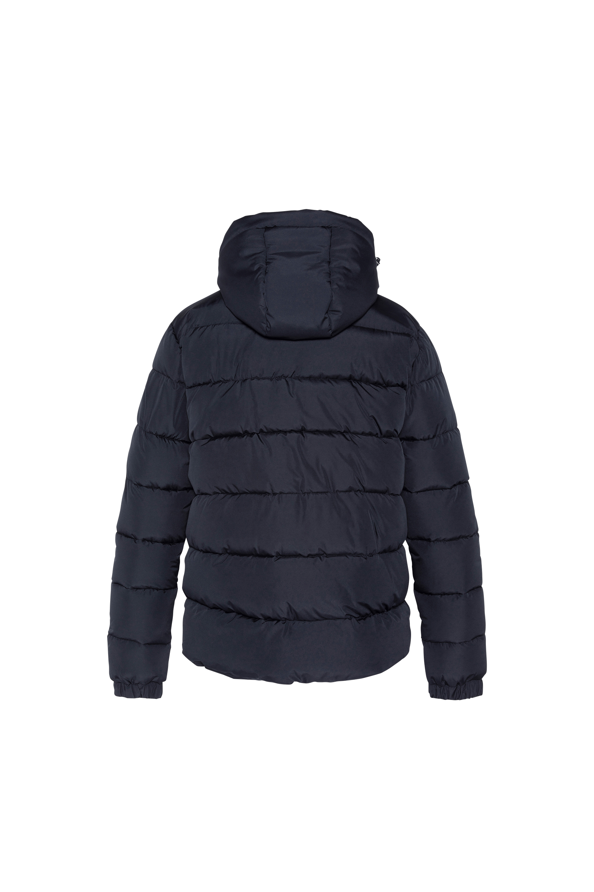 Zipped high-neck colorblock padded jacket with hood | Blue SCHOTT Men