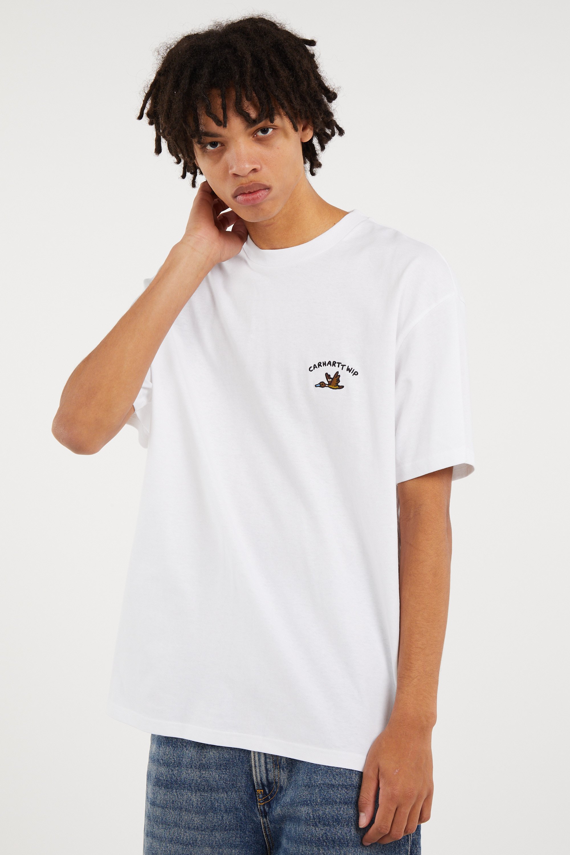 Regular-fit round-neck cotton T-shirt | White CARHARTT WIP Men