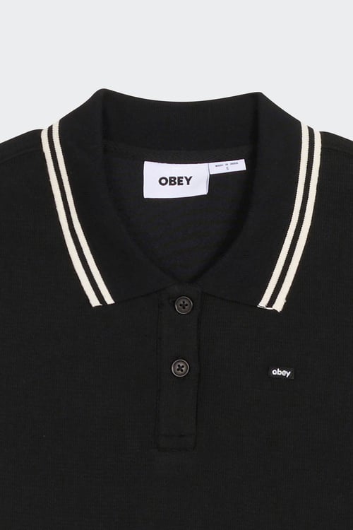 OBEY Polo Noir