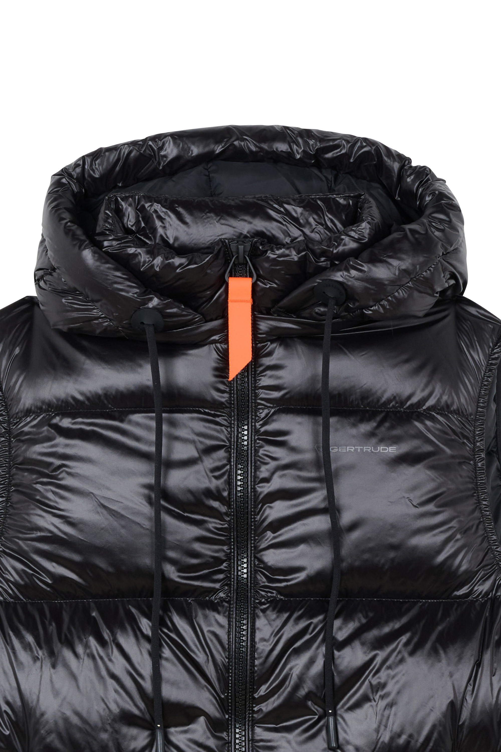Lightweight quilted padded jacket with high neck Black