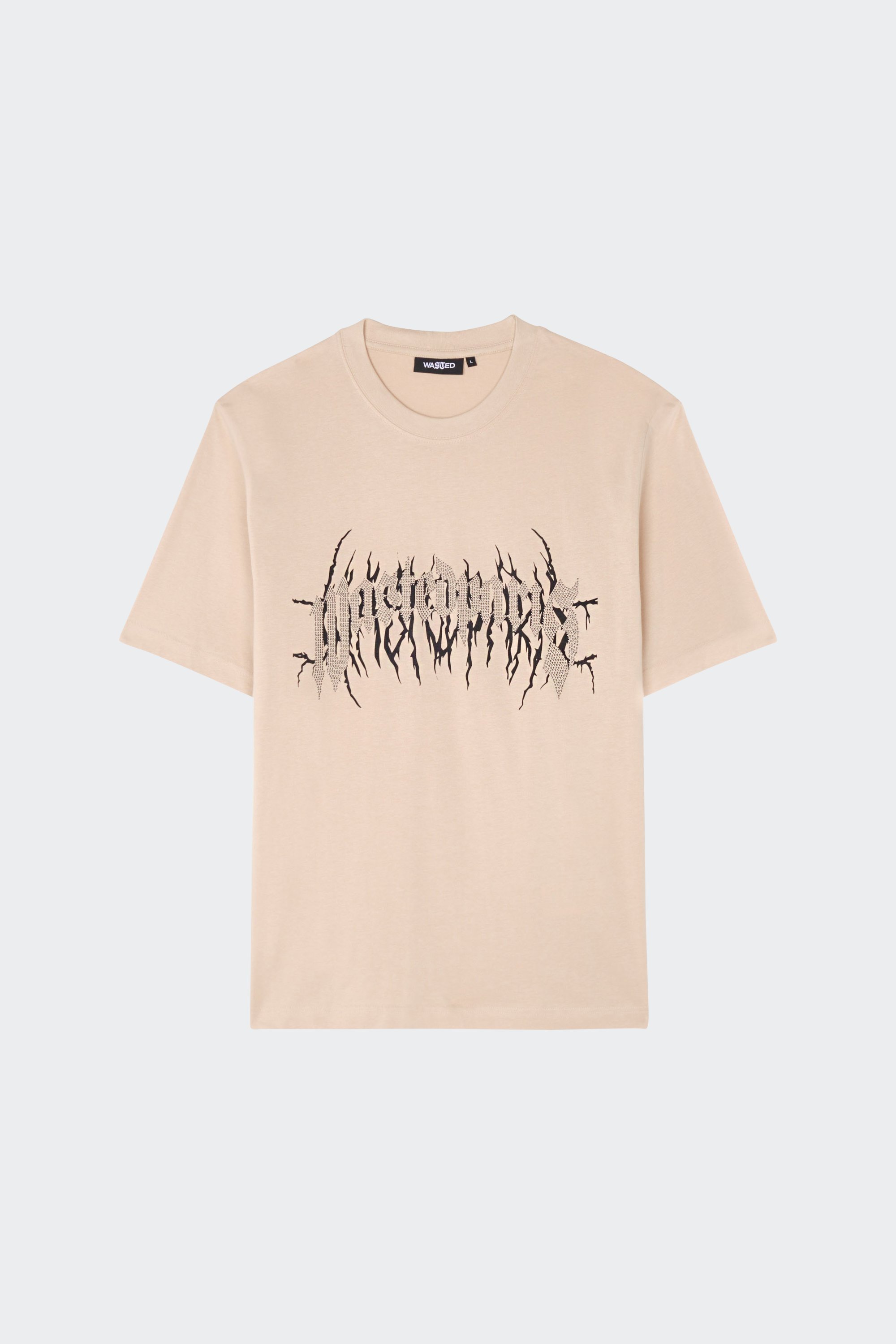 T-shirt | Beige by WASTED T-shirt Beige