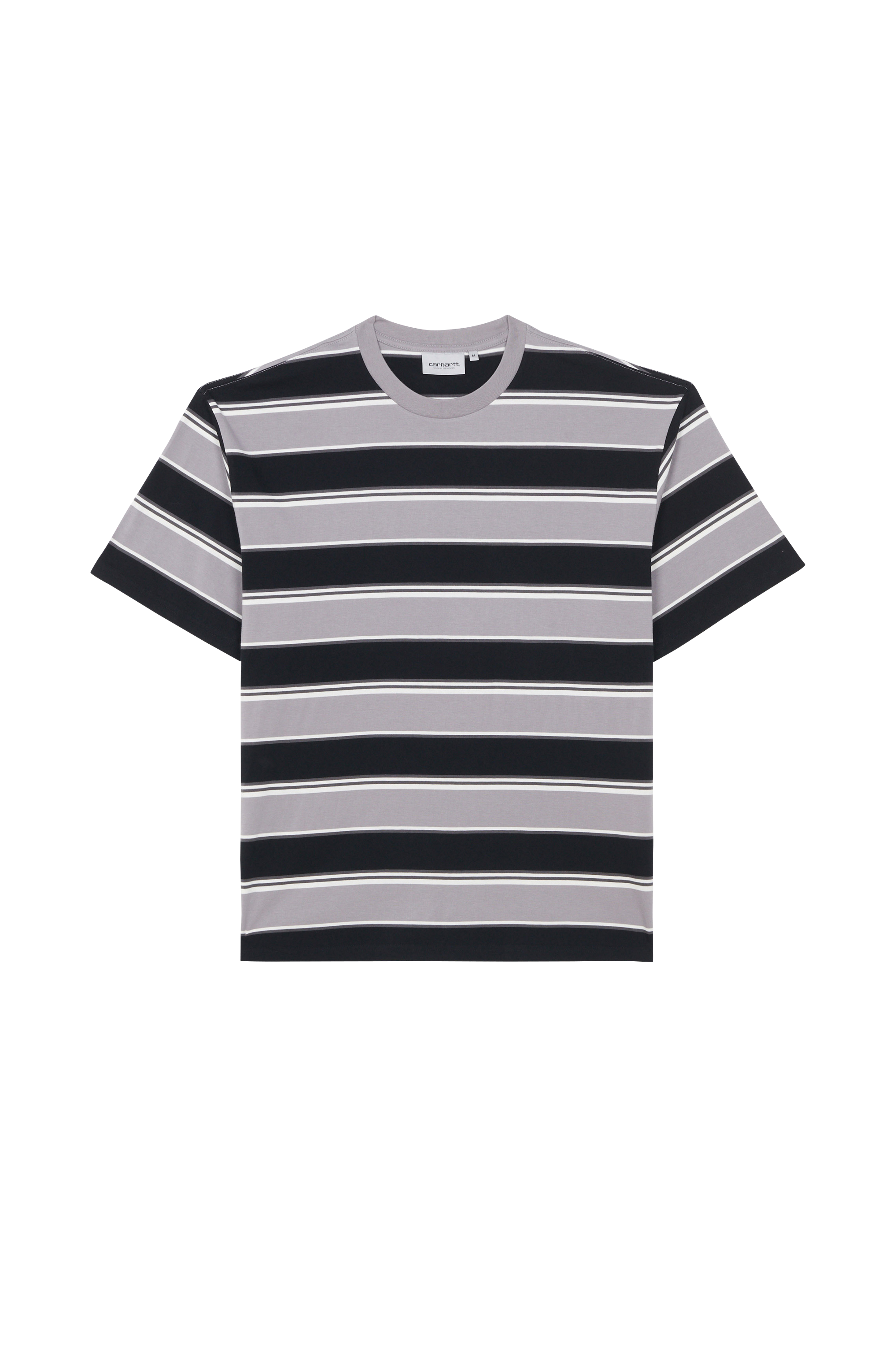 Regular-fit round-neck cotton T-shirt Multicolored