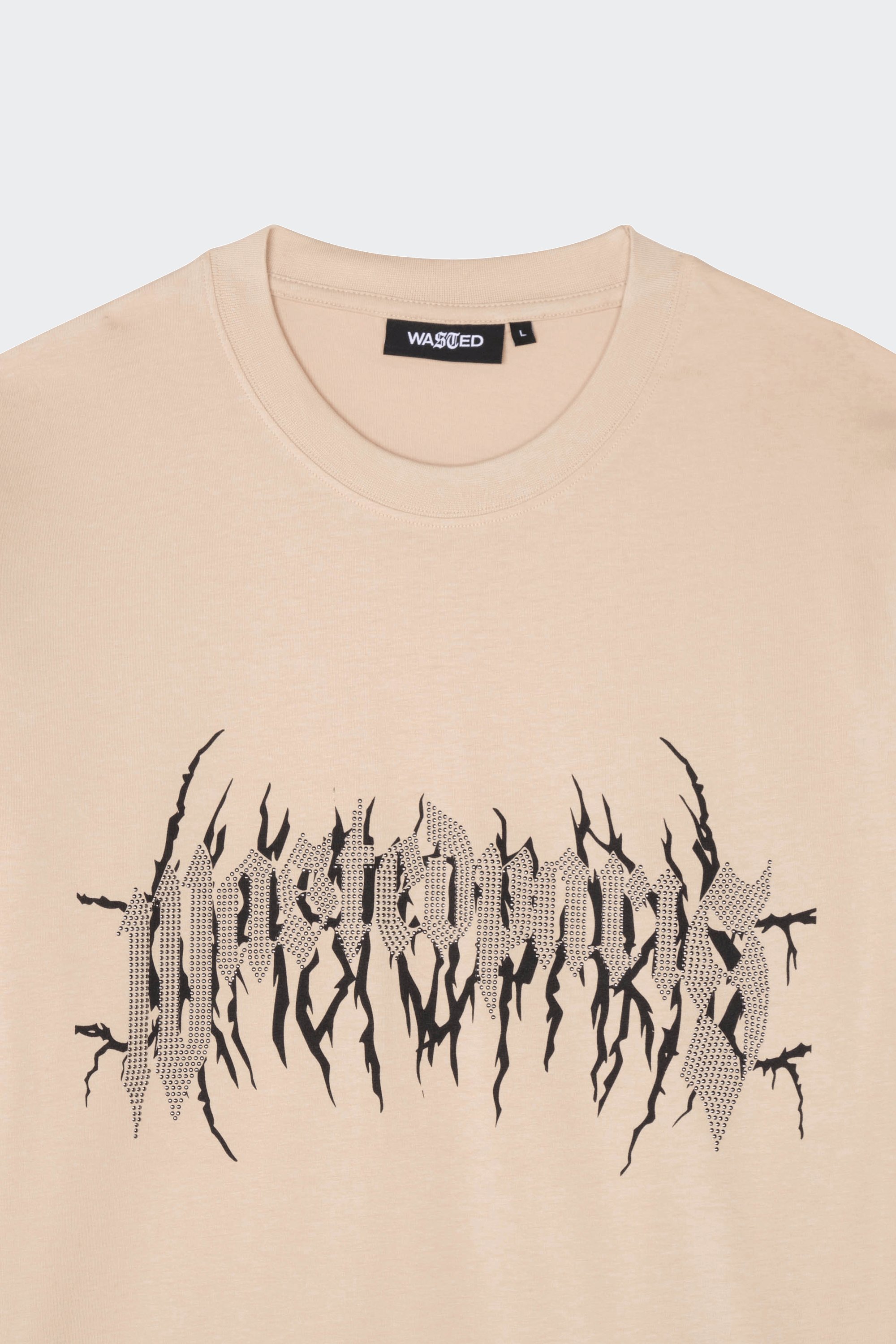 T-shirt | Beige by WASTED T-shirt Beige