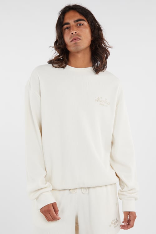 NEW ERA Sweatshirt Beige